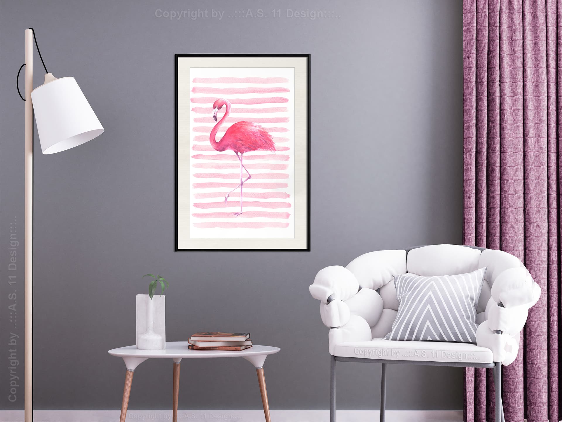 

Plakat - Różowy zawrót głowy (rozmiar 40x60, wykończenie Rama czarna z passe-partout)