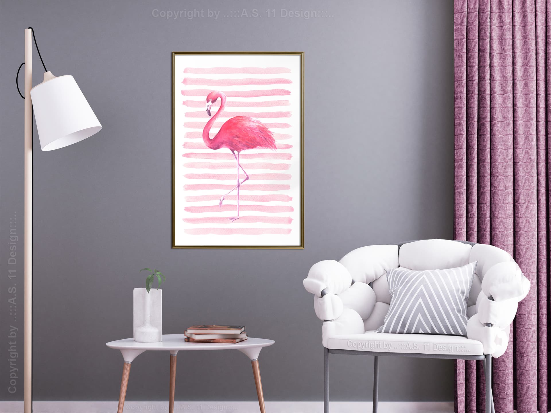 

Plakat - Różowy zawrót głowy (rozmiar 30x45, wykończenie Rama złota)