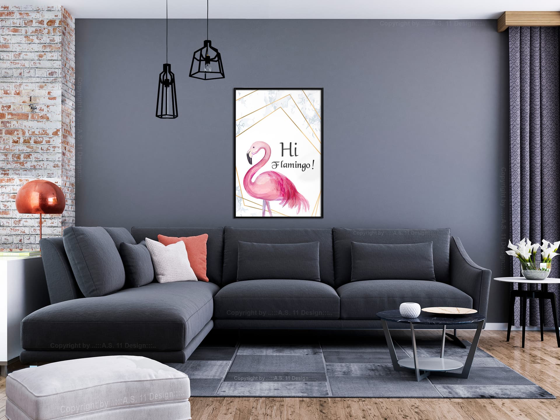 

Plakat - Różowy gość (rozmiar 40x60, wykończenie Rama czarna)