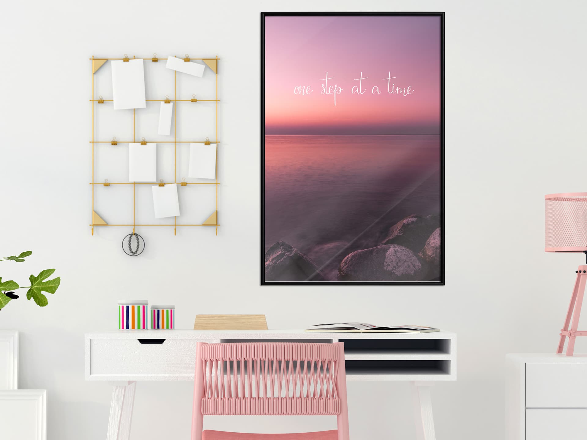 

Plakat - Krok po kroku (rozmiar 20x30, wykończenie Rama czarna)
