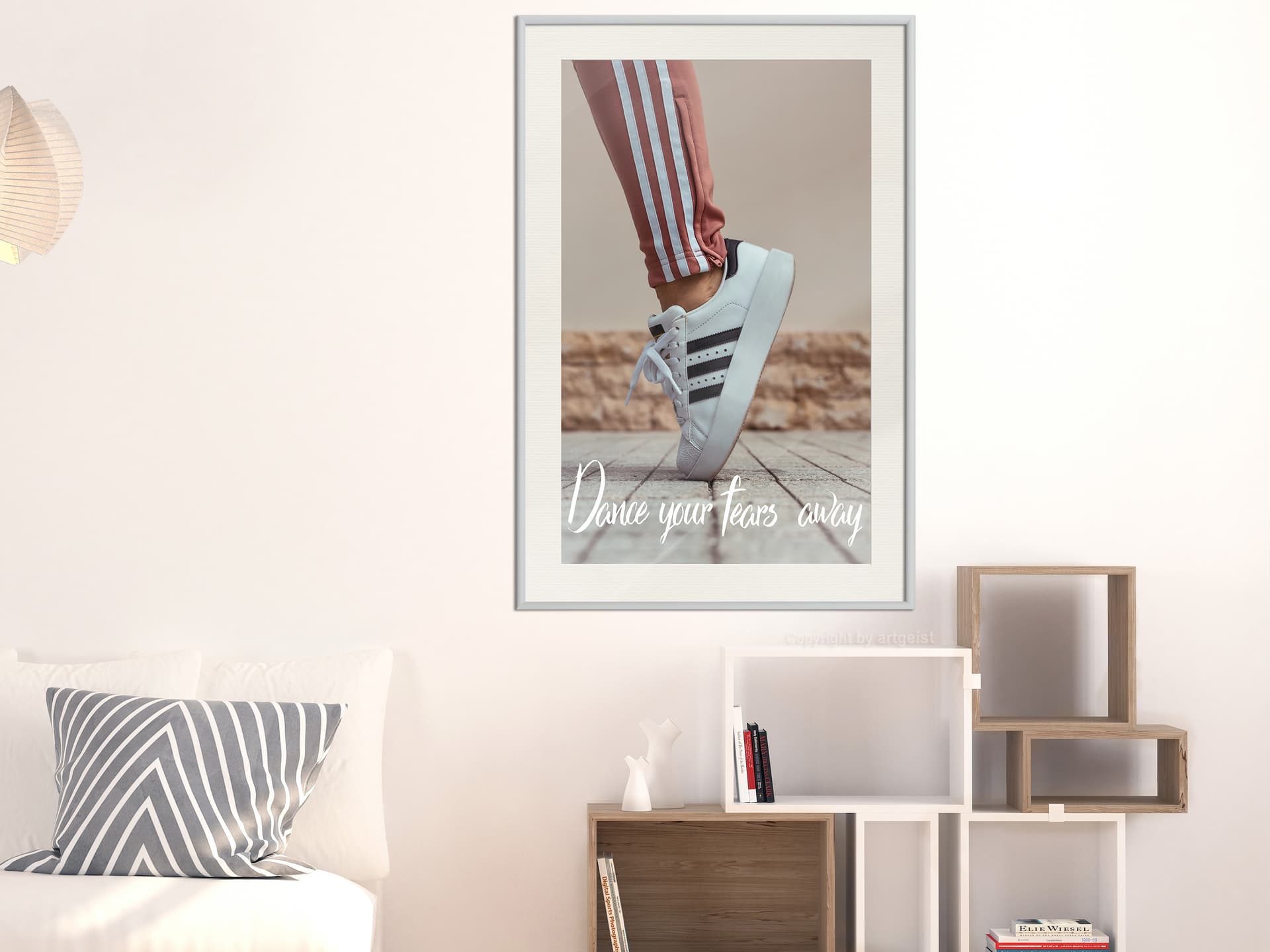 

Plakat - Tańcz (rozmiar 30x45, wykończenie Rama biała z passe-partout)