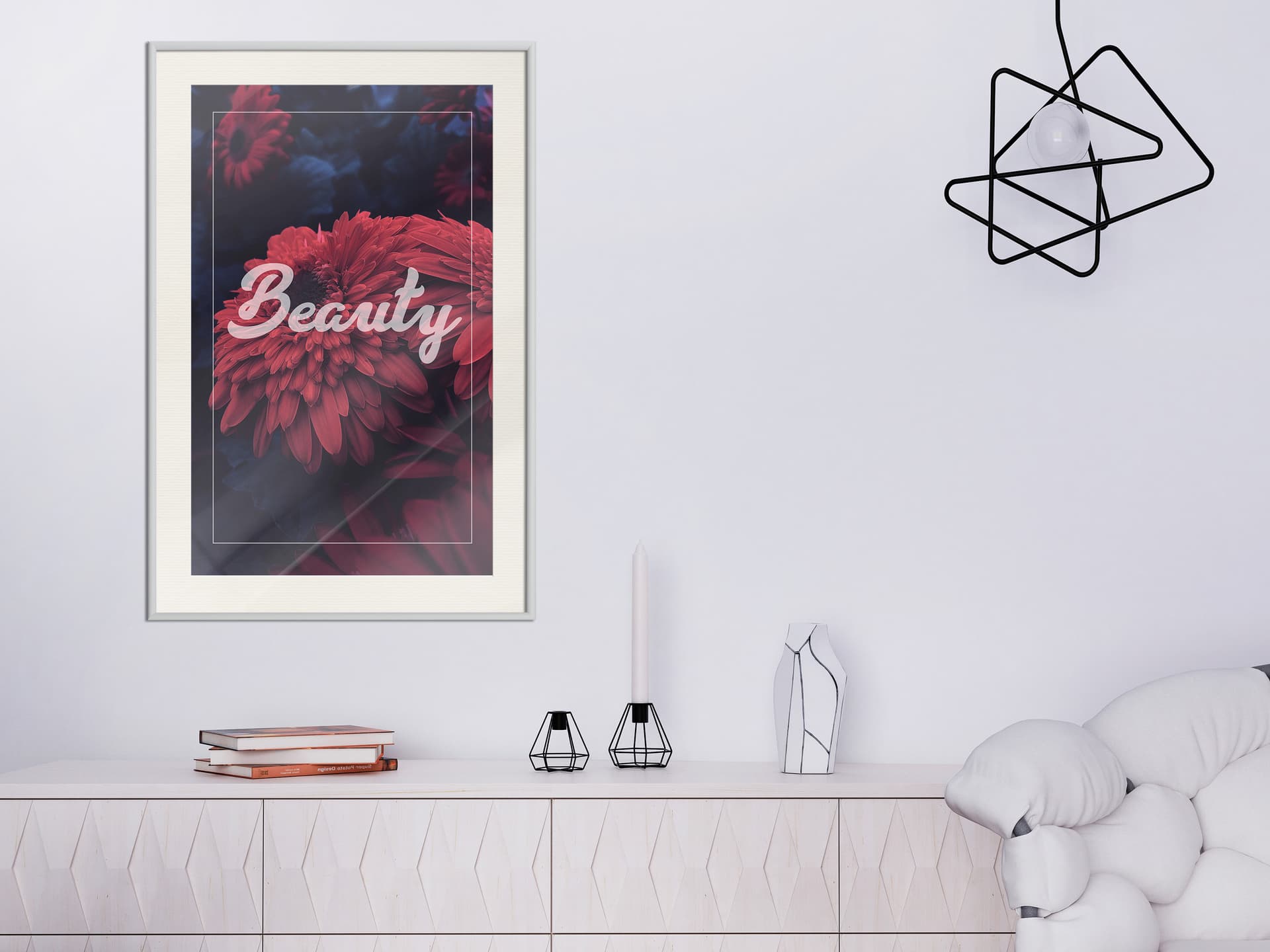 

Plakat - Piękno kwiatów (rozmiar 30x45, wykończenie Rama biała z passe-partout)