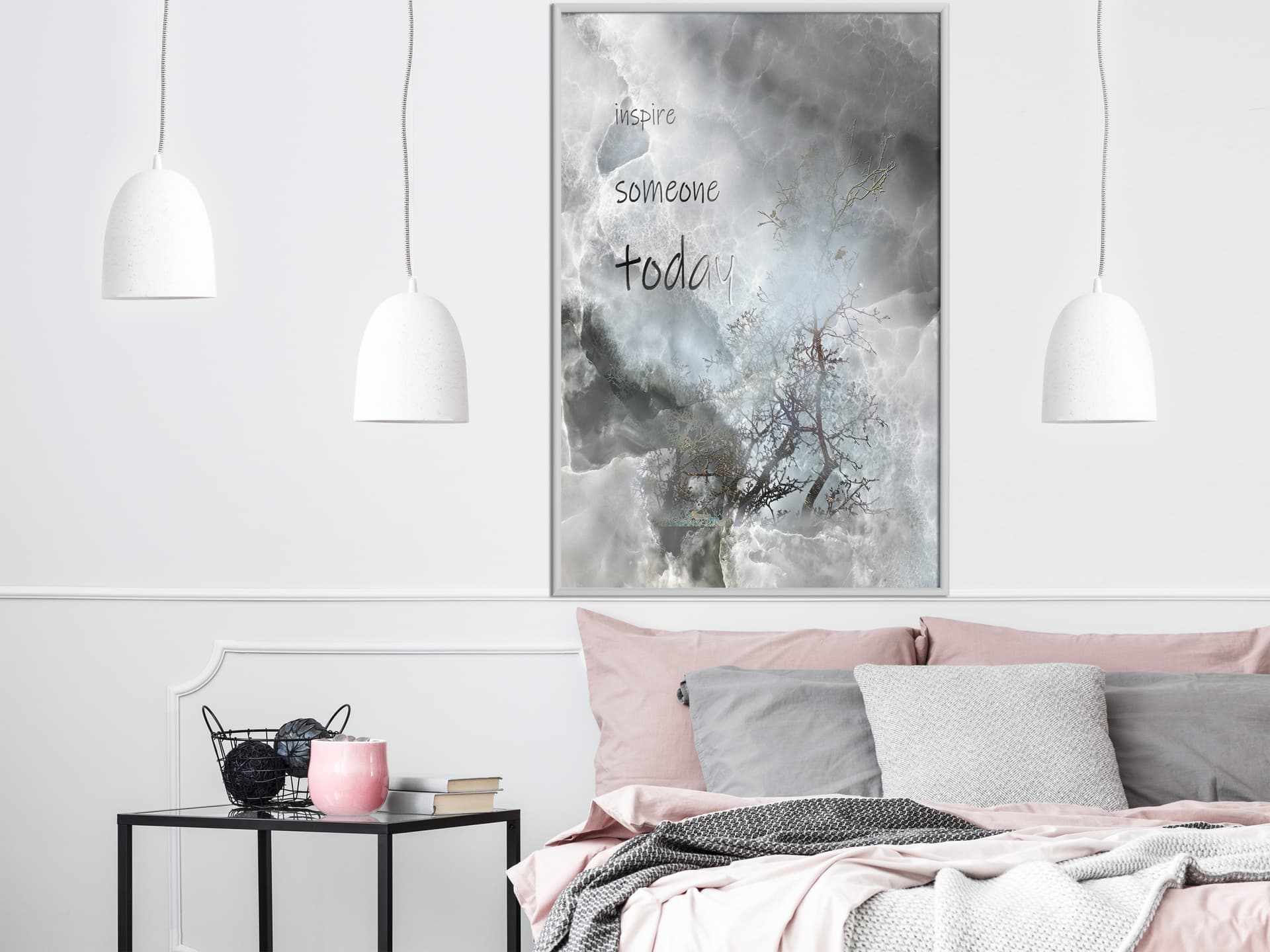 

Plakat - Zainspiruj kogoś (rozmiar 20x30, wykończenie Rama biała)