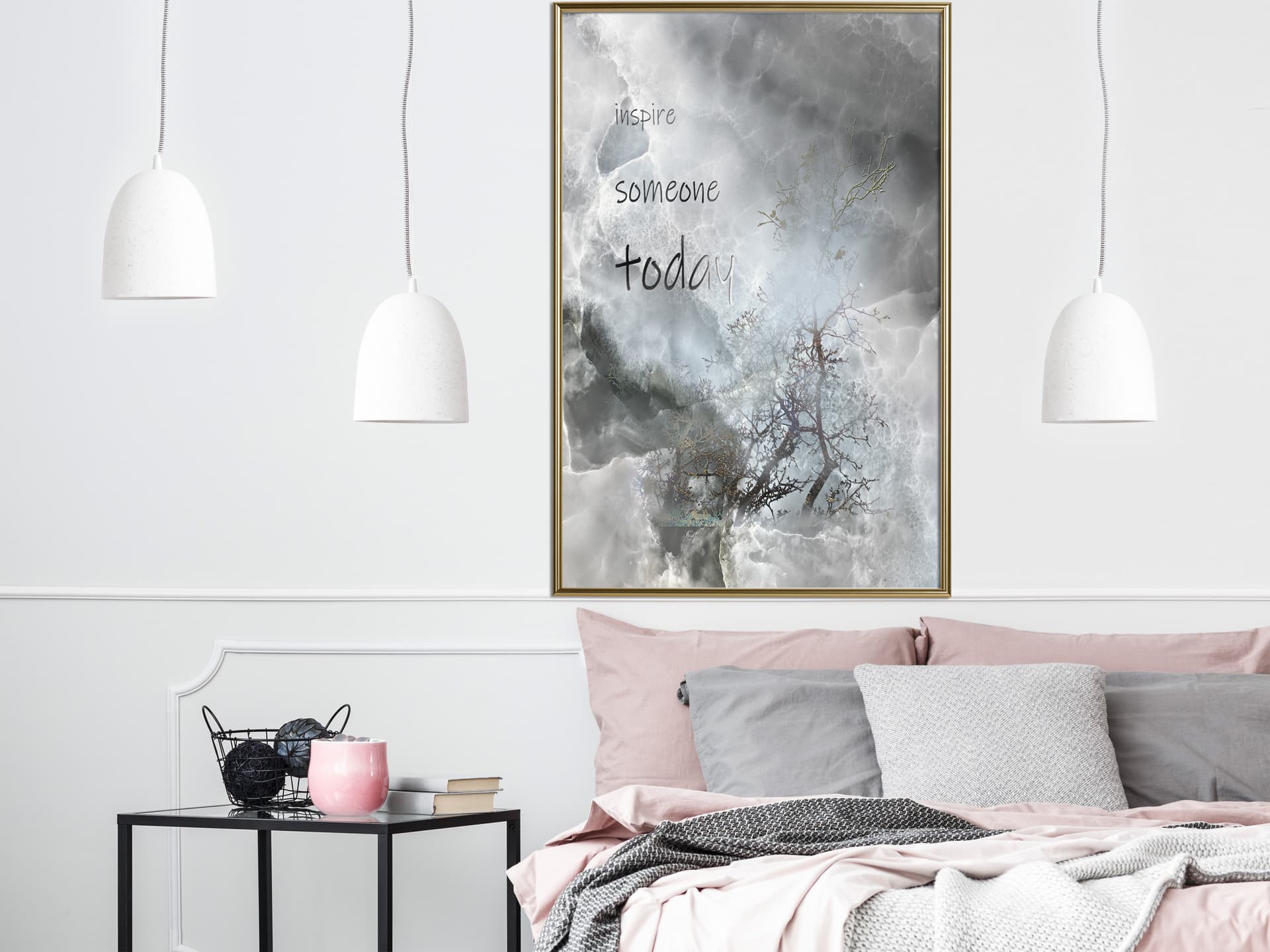 

Plakat - Zainspiruj kogoś (rozmiar 30x45, wykończenie Rama złota)