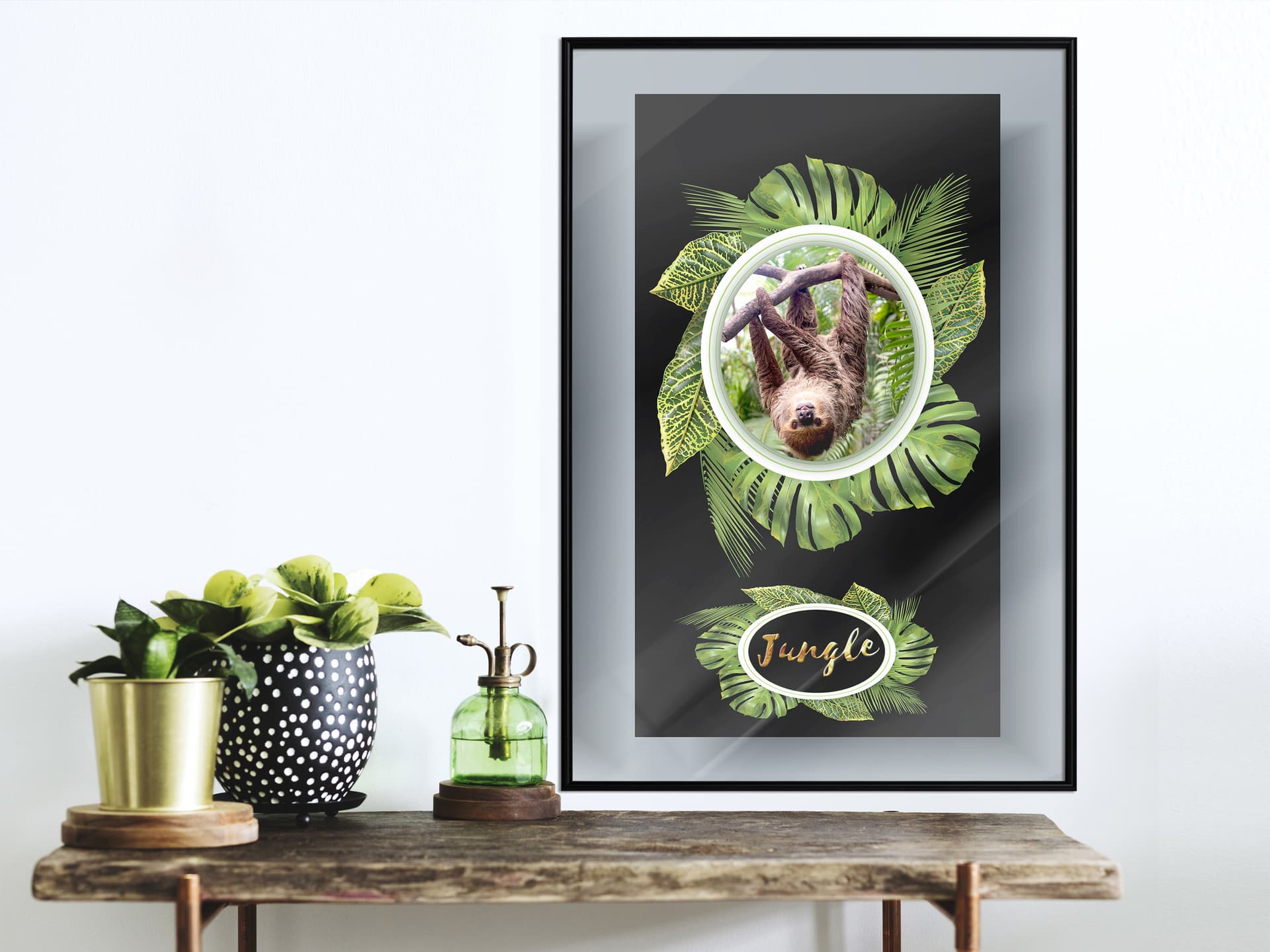 

Plakat - Pozdrowienia z dżungli (rozmiar 20x30, wykończenie Rama czarna)