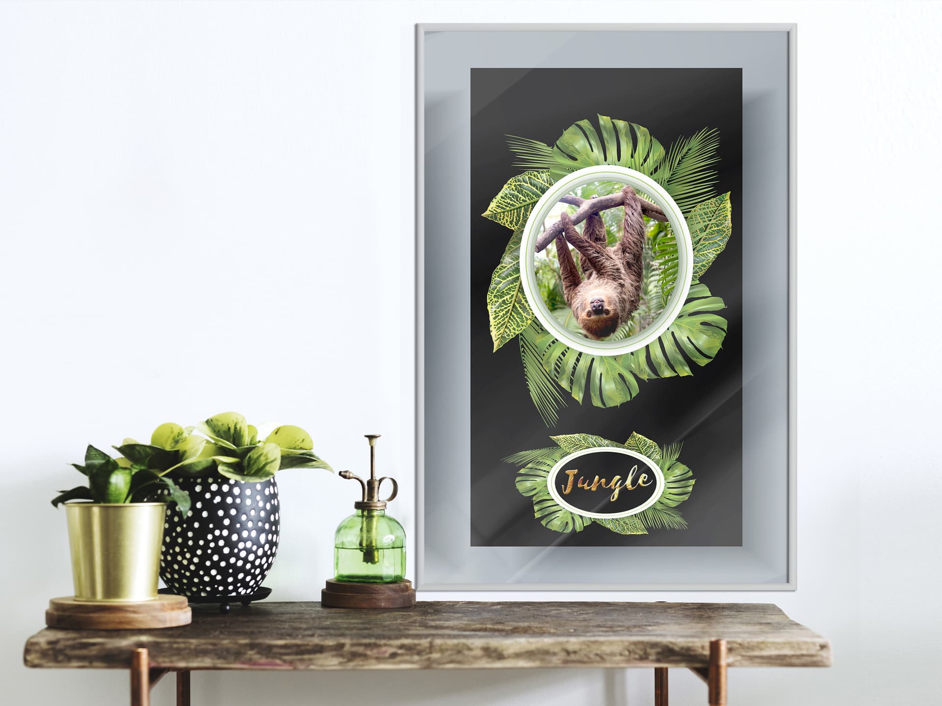

Plakat - Pozdrowienia z dżungli (rozmiar 30x45, wykończenie Rama biała)