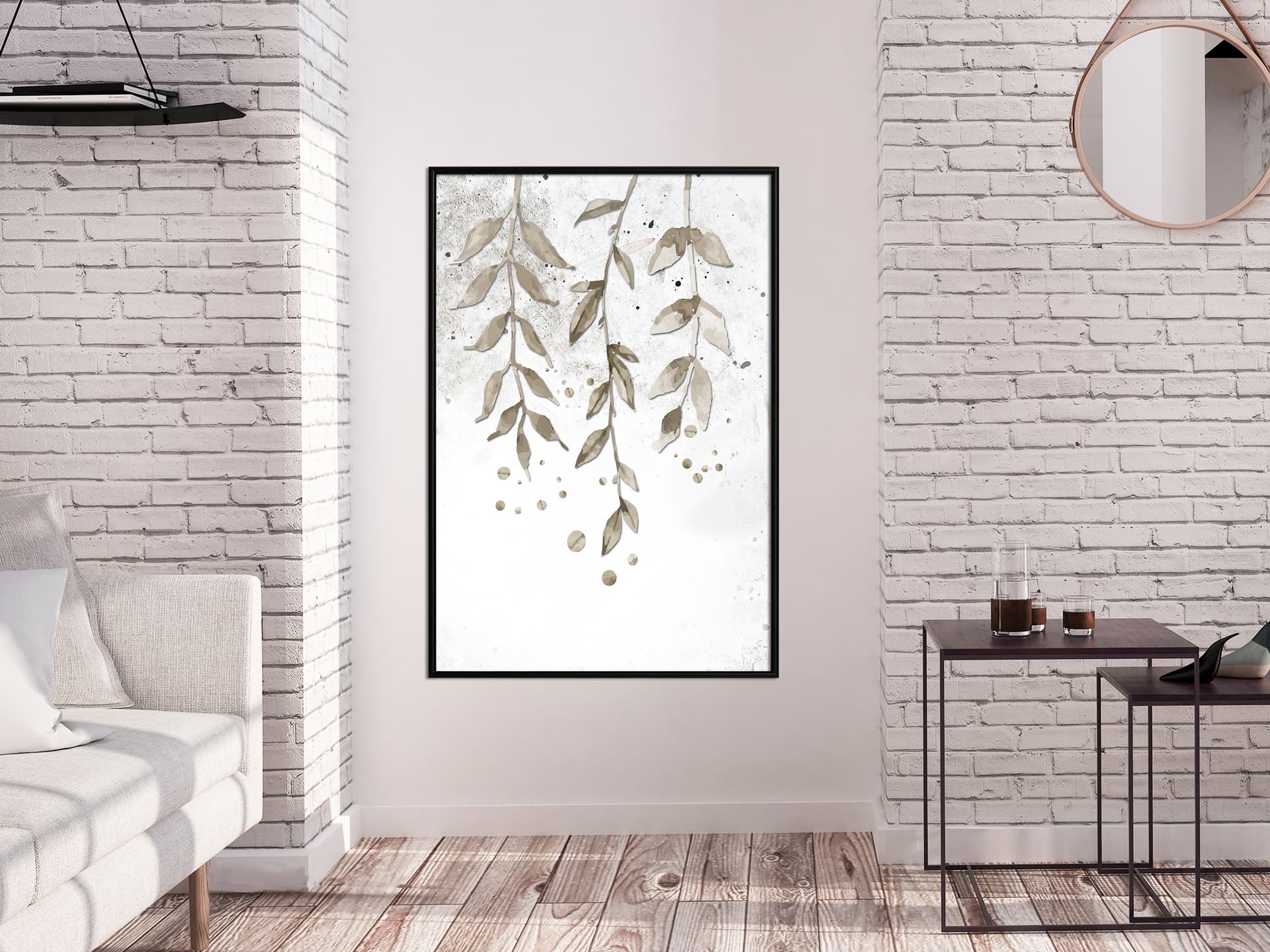 

Plakat - Kurtyna z liści (rozmiar 40x60, wykończenie Rama czarna)