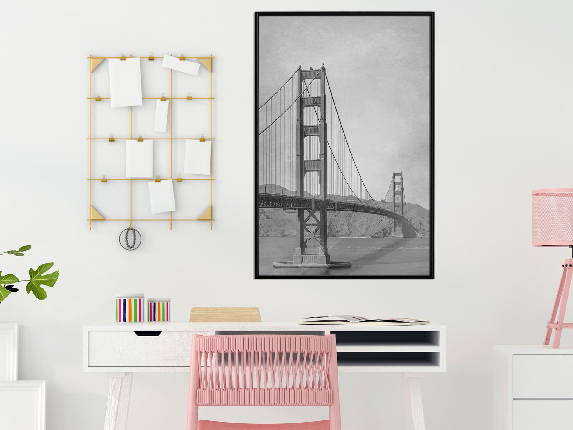 

Plakat - Most w San Francisco II (rozmiar 20x30, wykończenie Rama czarna)