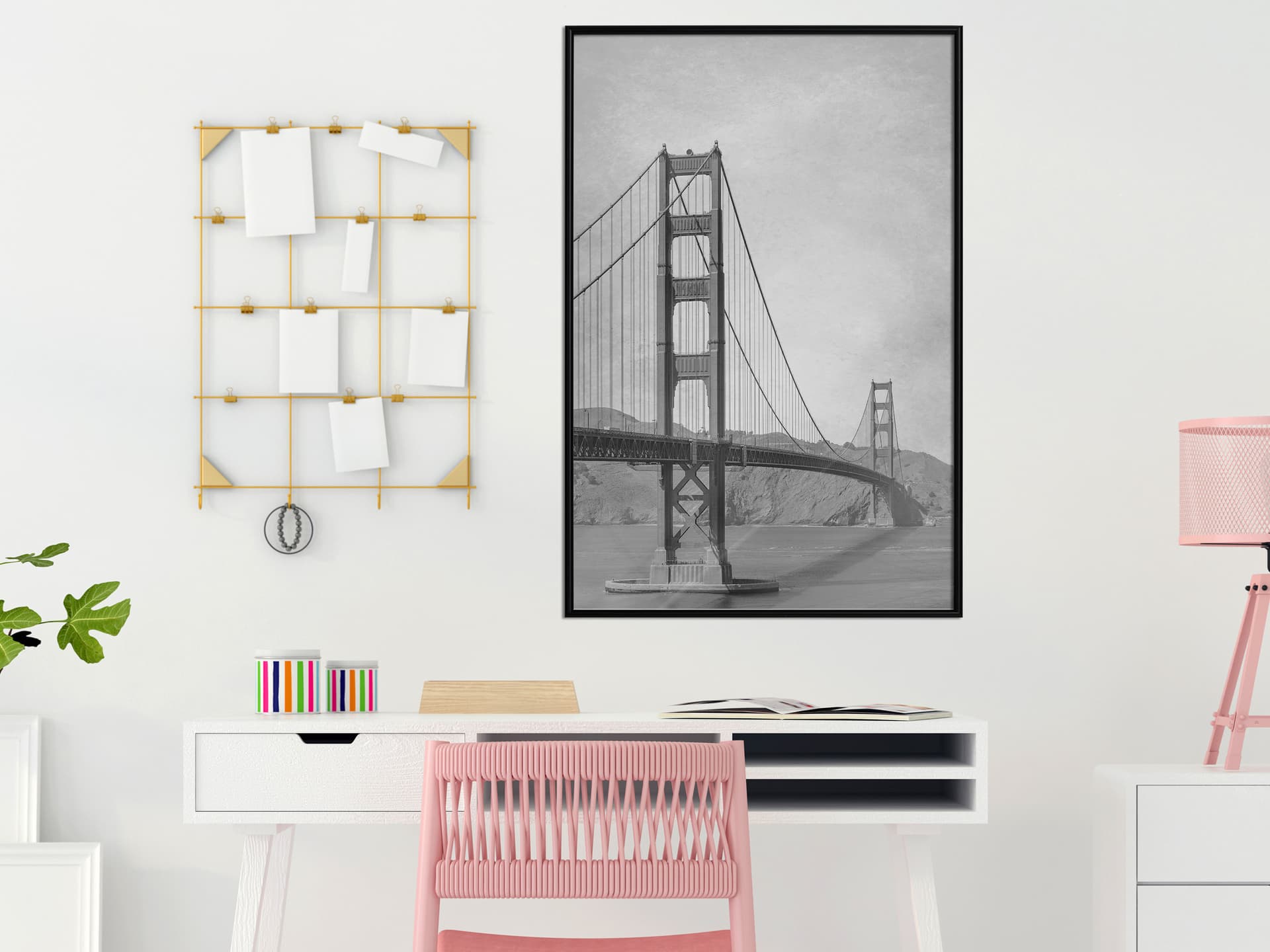 

Plakat - Most w San Francisco II (rozmiar 30x45, wykończenie Rama czarna)