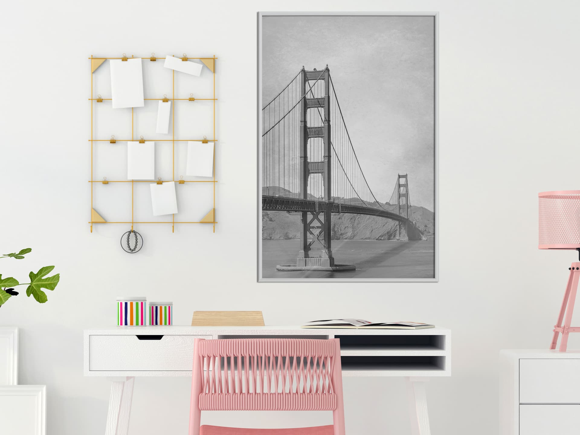 

Plakat - Most w San Francisco II (rozmiar 40x60, wykończenie Rama biała)