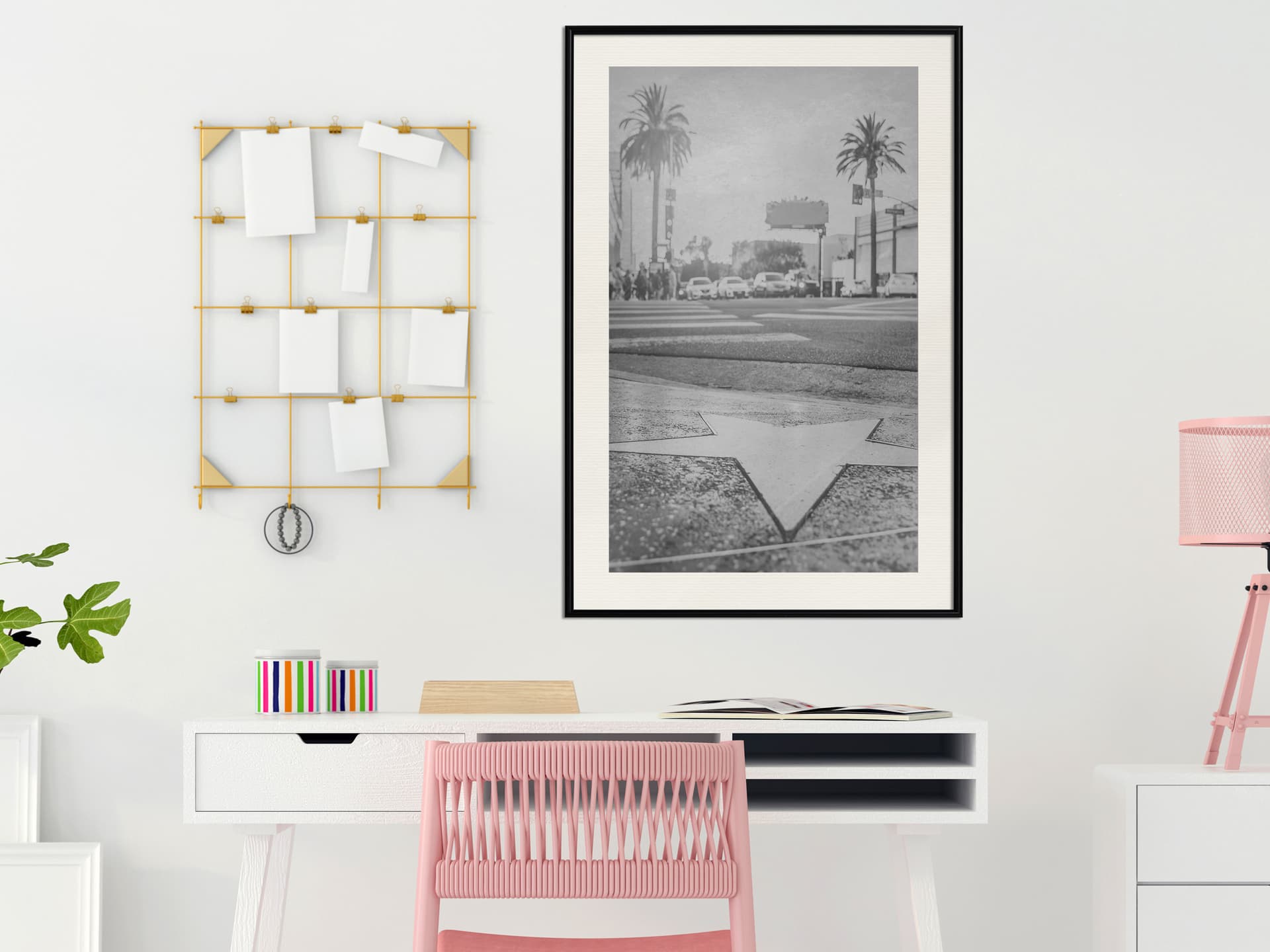 

Plakat - Aleja Sławy (rozmiar 20x30, wykończenie Rama czarna z passe-partout)