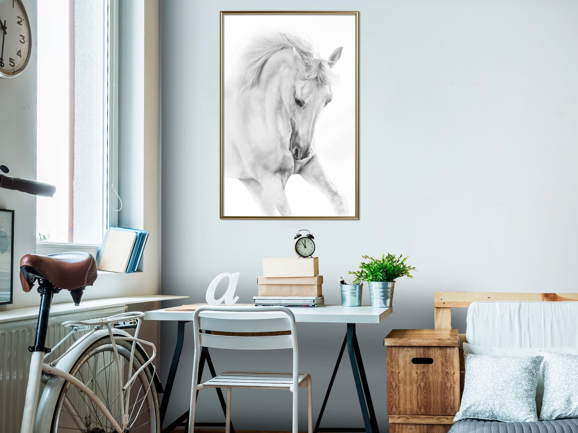 

Plakat - Piękno w ruchu (rozmiar 20x30, wykończenie Rama złota)