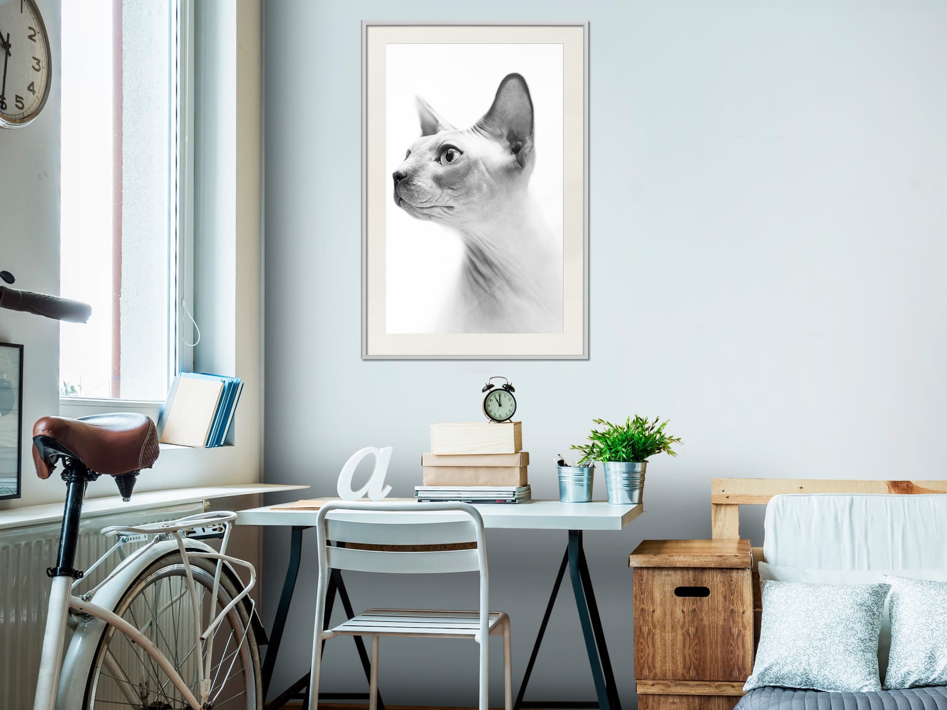 

Plakat - Sfinks (rozmiar 40x60, wykończenie Rama biała z passe-partout)