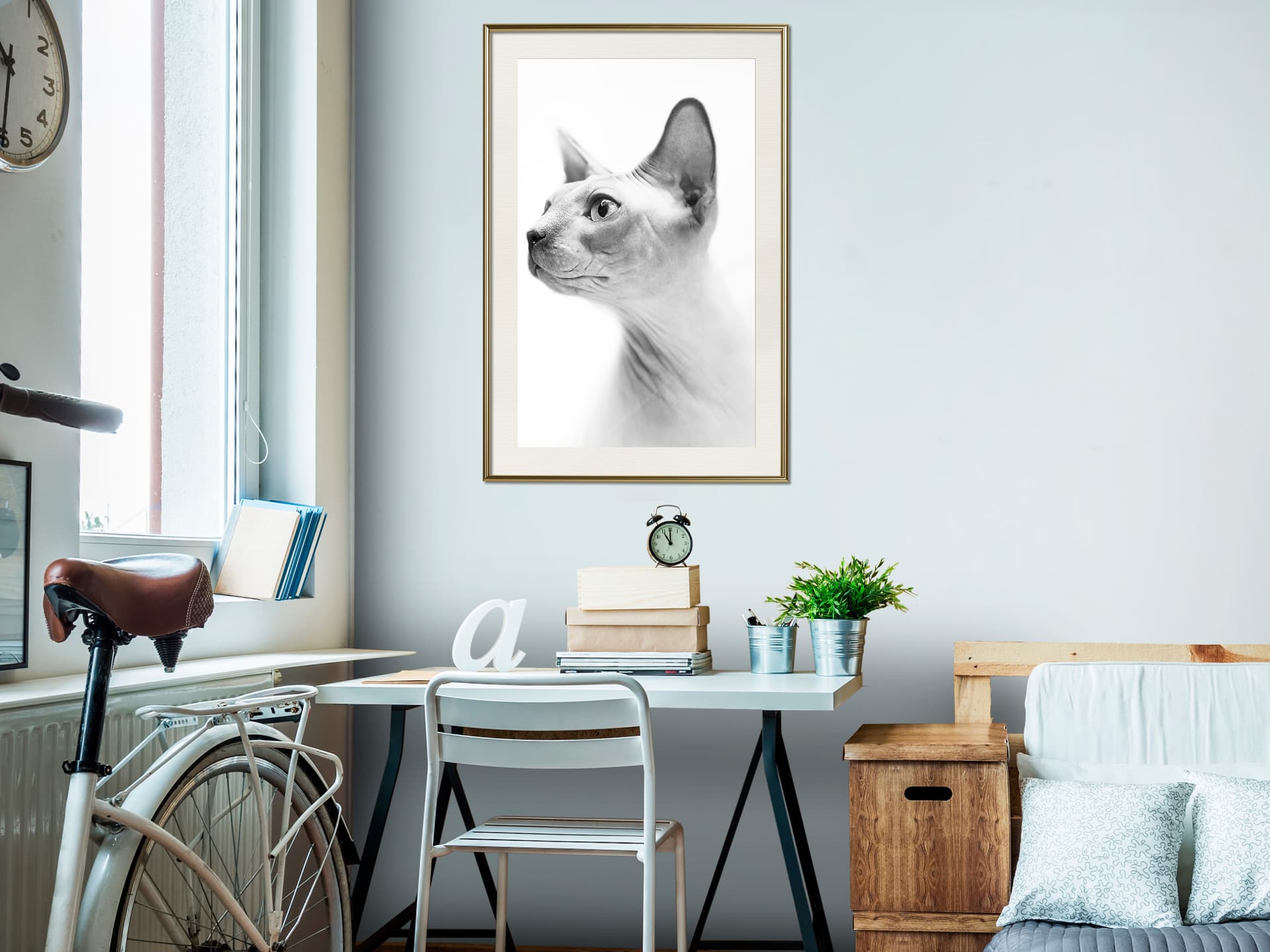 

Plakat - Sfinks (rozmiar 40x60, wykończenie Rama złota z passe-partout)