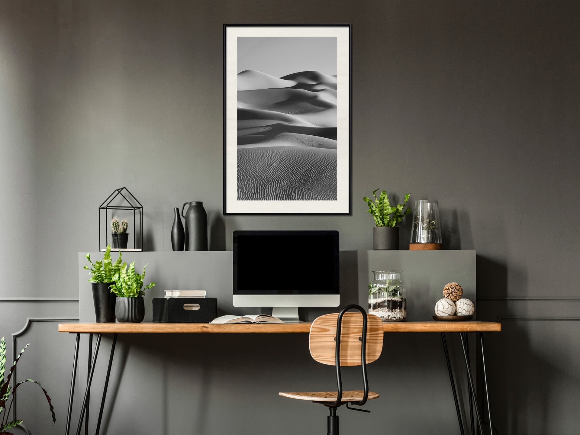

Plakat - Ocean piasku II (rozmiar 40x60, wykończenie Rama czarna z passe-partout)