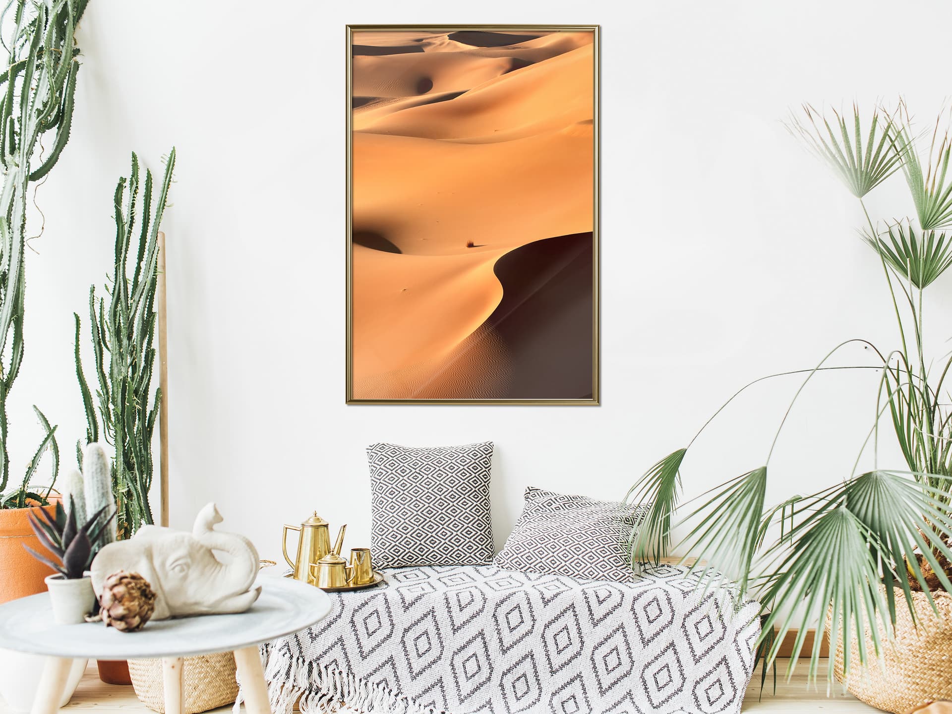 

Plakat - Pustynny krajobraz (rozmiar 30x45, wykończenie Rama złota)