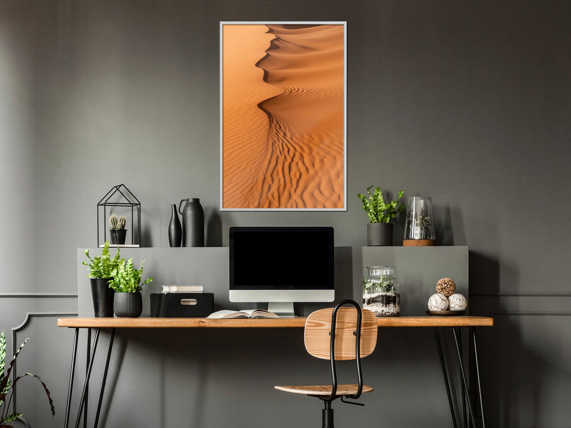 

Plakat - Wzory na piasku (rozmiar 20x30, wykończenie Rama biała)