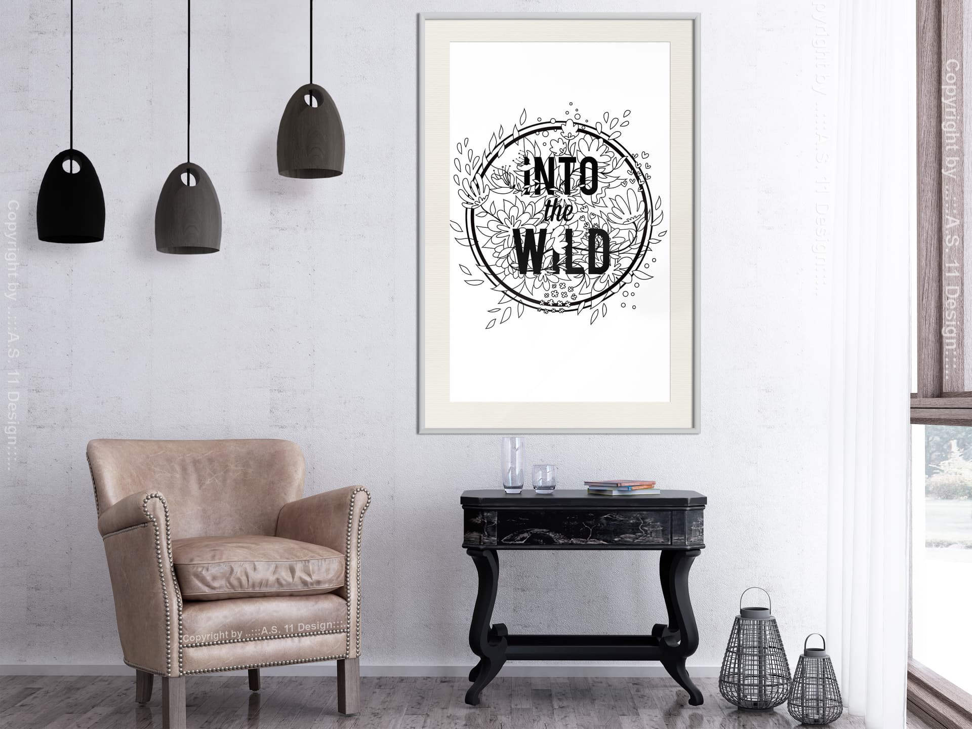

Plakat - Połącz się z naturą (rozmiar 20x30, wykończenie Rama biała z passe-partout)