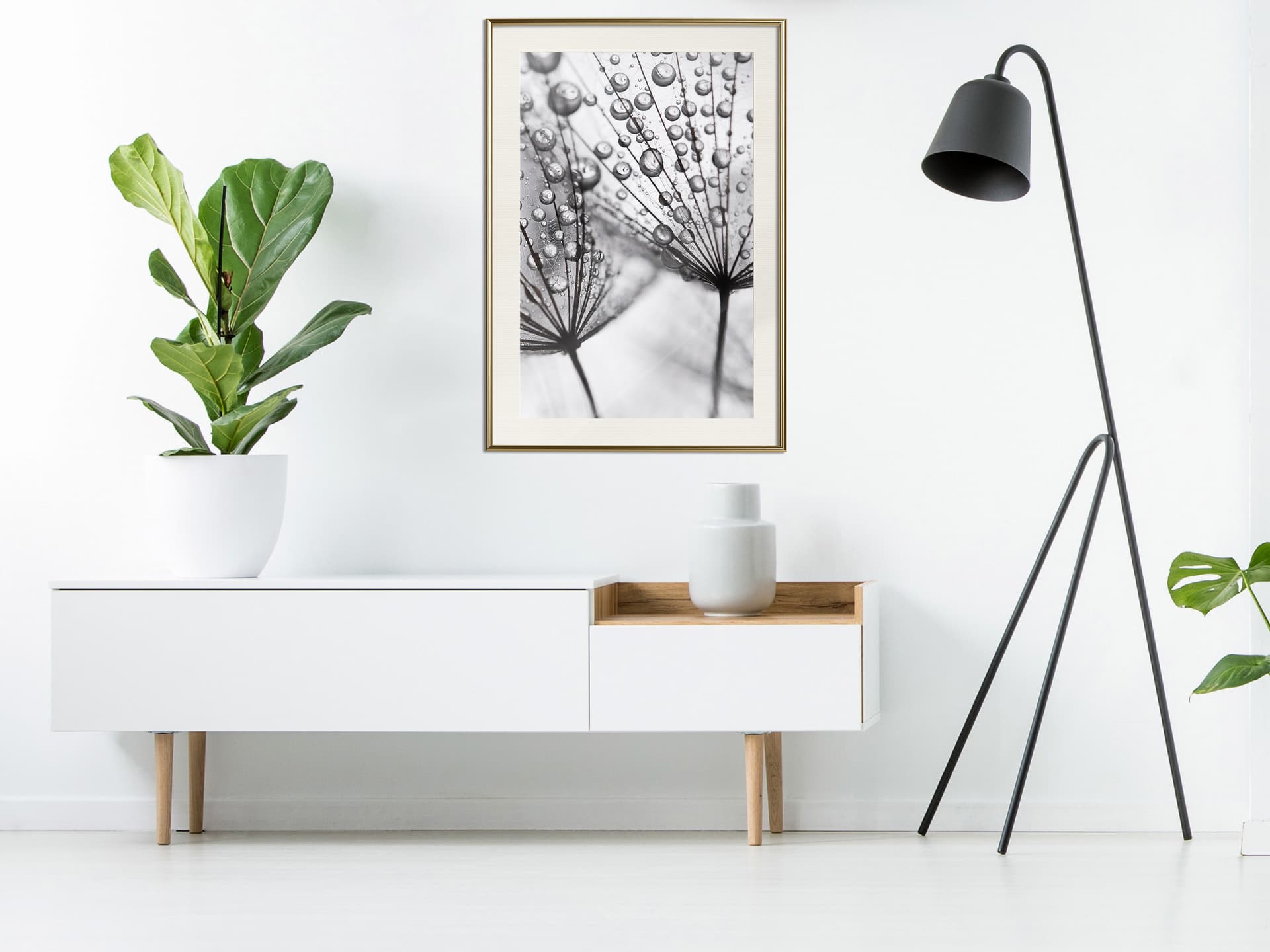 

Plakat - Rosa w skali makro (rozmiar 40x60, wykończenie Rama złota z passe-partout)