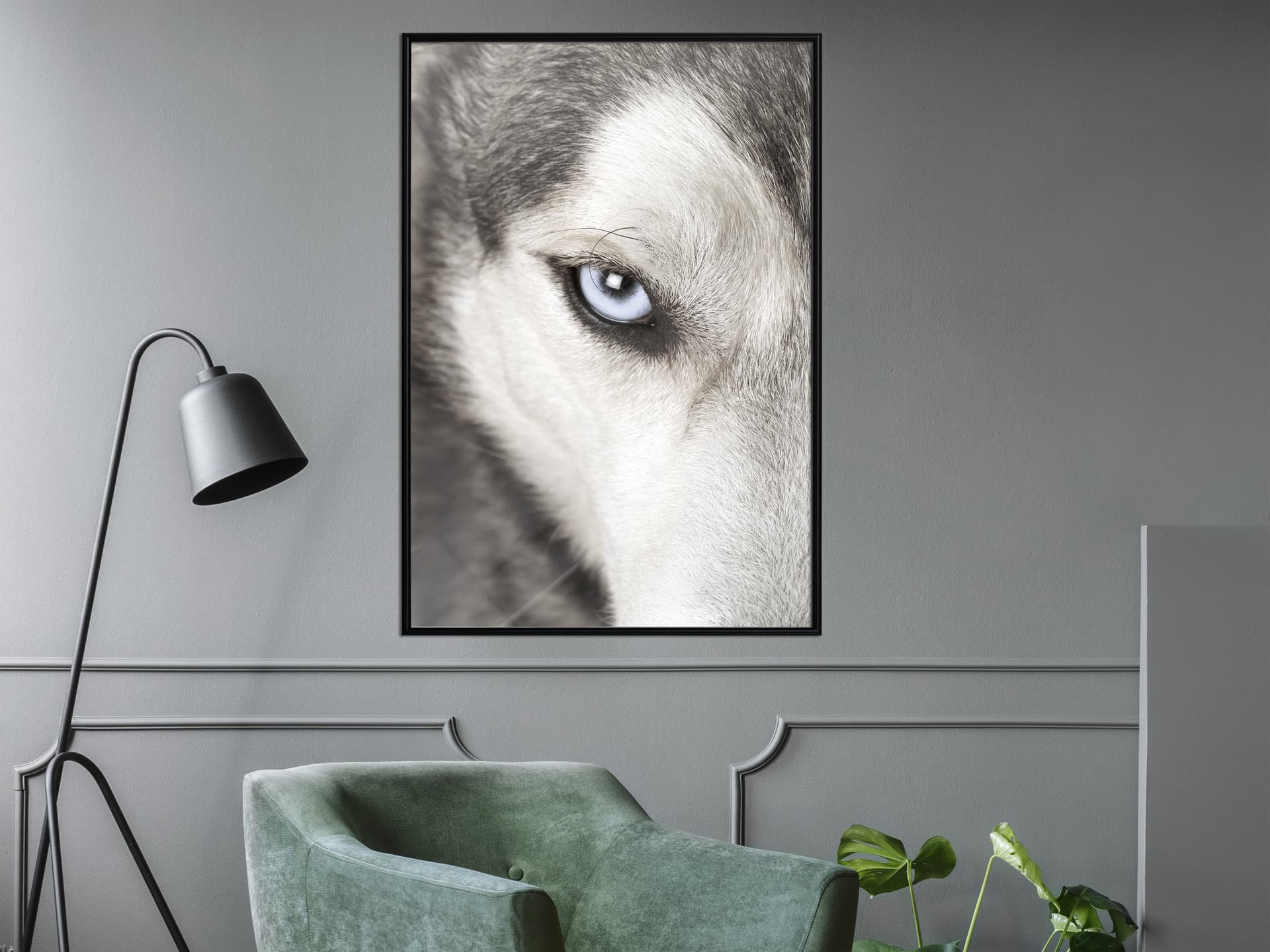 

Plakat - Błękitne oko (rozmiar 20x30, wykończenie Rama czarna)