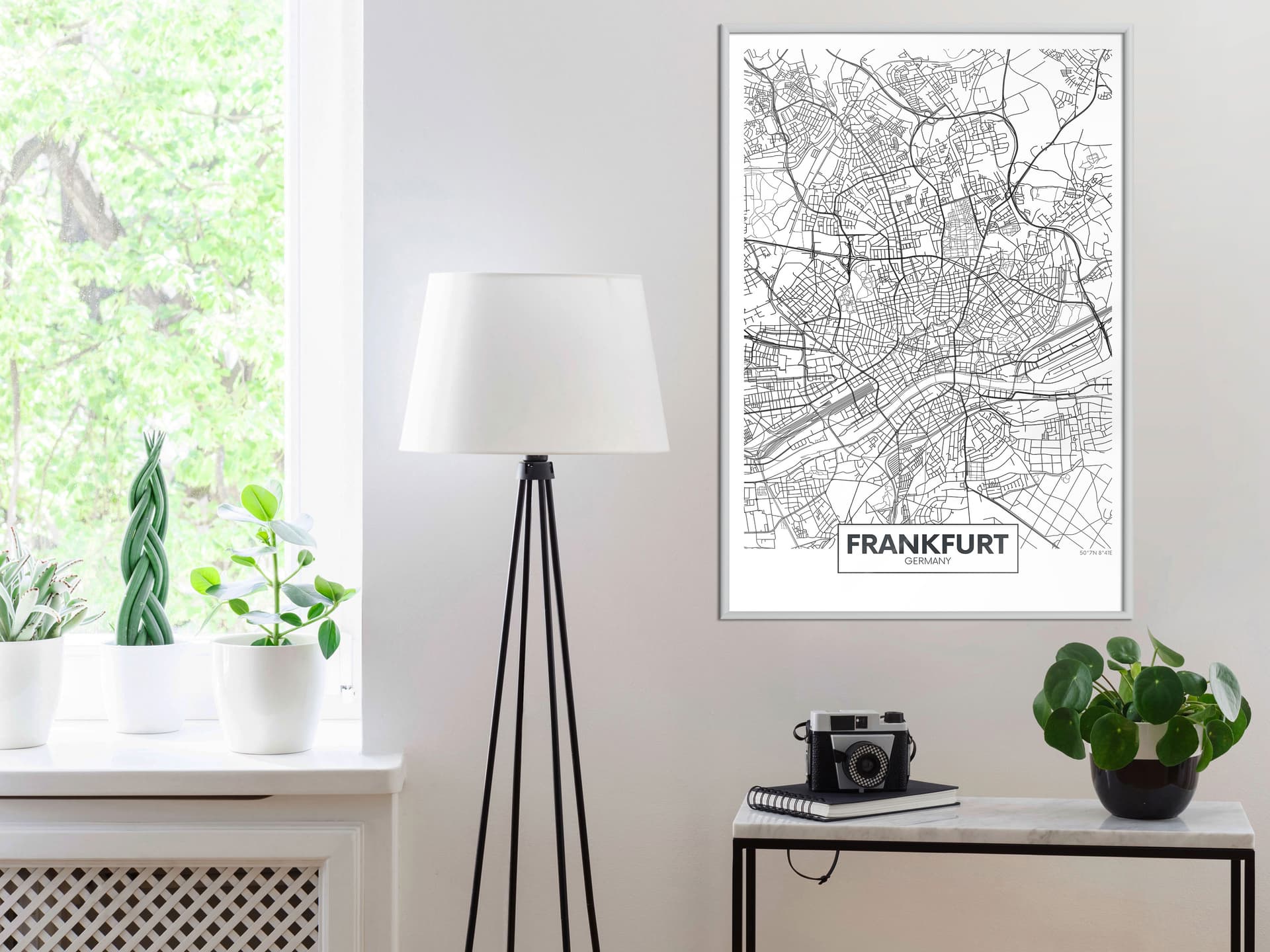 

Plakat - Plan miasta: Frankfurt (rozmiar 40x60, wykończenie Rama biała)