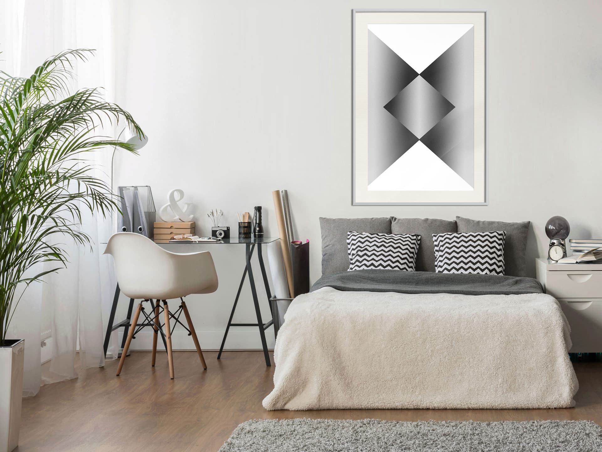 

Plakat - Gradient (rozmiar 20x30, wykończenie Rama biała z passe-partout)