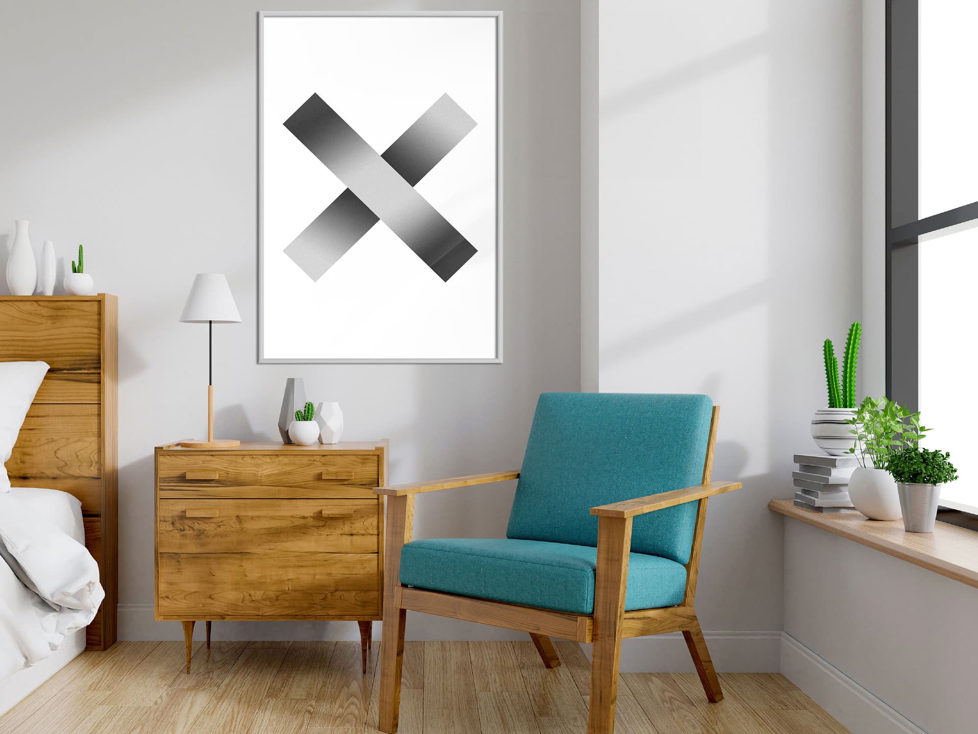 

Plakat - X (rozmiar 20x30, wykończenie Rama biała)