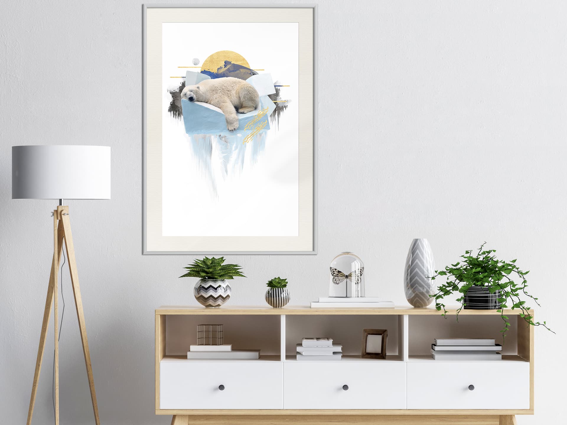 

Plakat - Król Arktyki (rozmiar 30x45, wykończenie Rama biała z passe-partout)