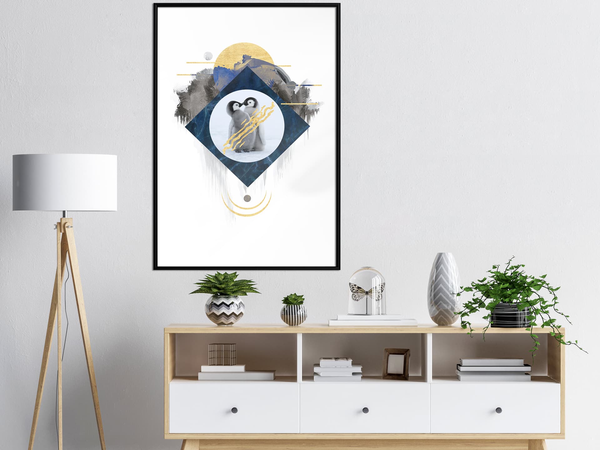 

Plakat - Małe pingwiny (rozmiar 30x45, wykończenie Rama czarna)