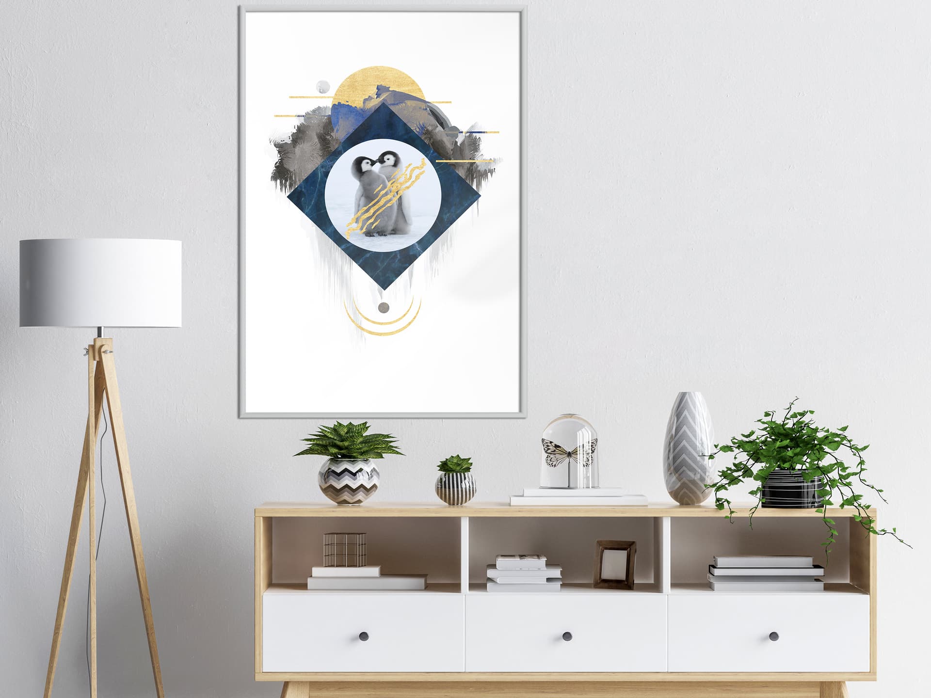

Plakat - Małe pingwiny (rozmiar 20x30, wykończenie Rama biała)