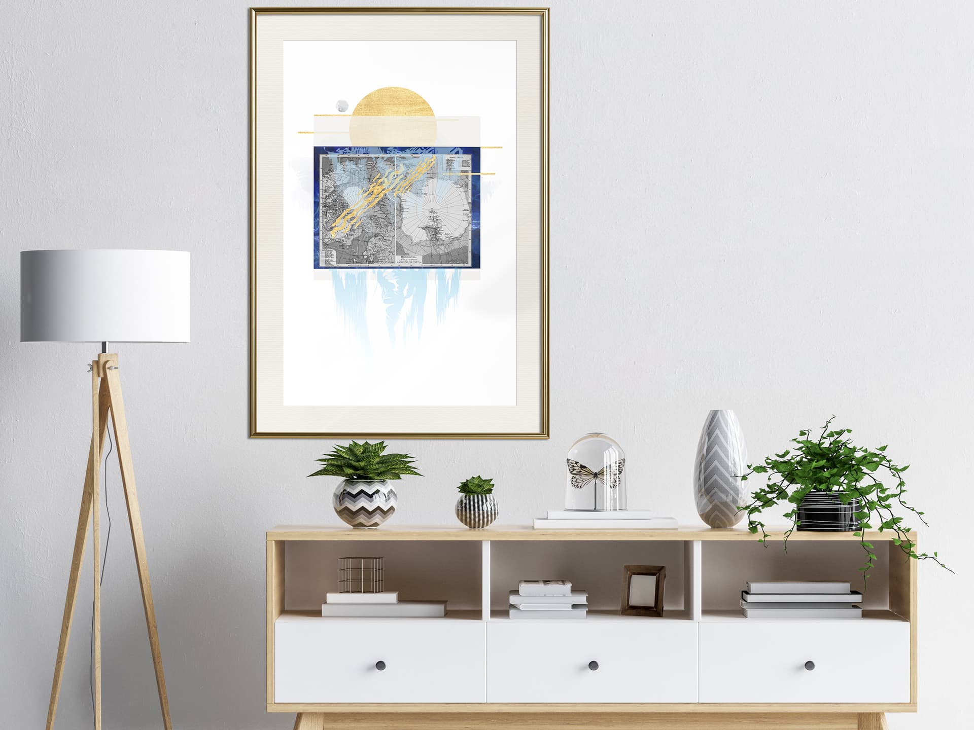 

Plakat - Najzimniejszy kontynent (rozmiar 20x30, wykończenie Rama złota z passe-partout)
