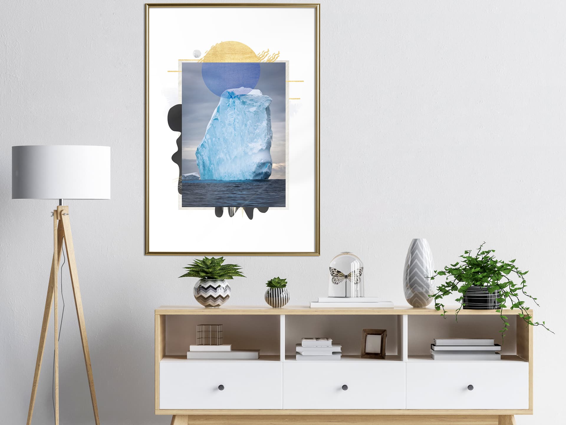 

Plakat - Wierzchołek góry lodowej (rozmiar 20x30, wykończenie Rama złota)