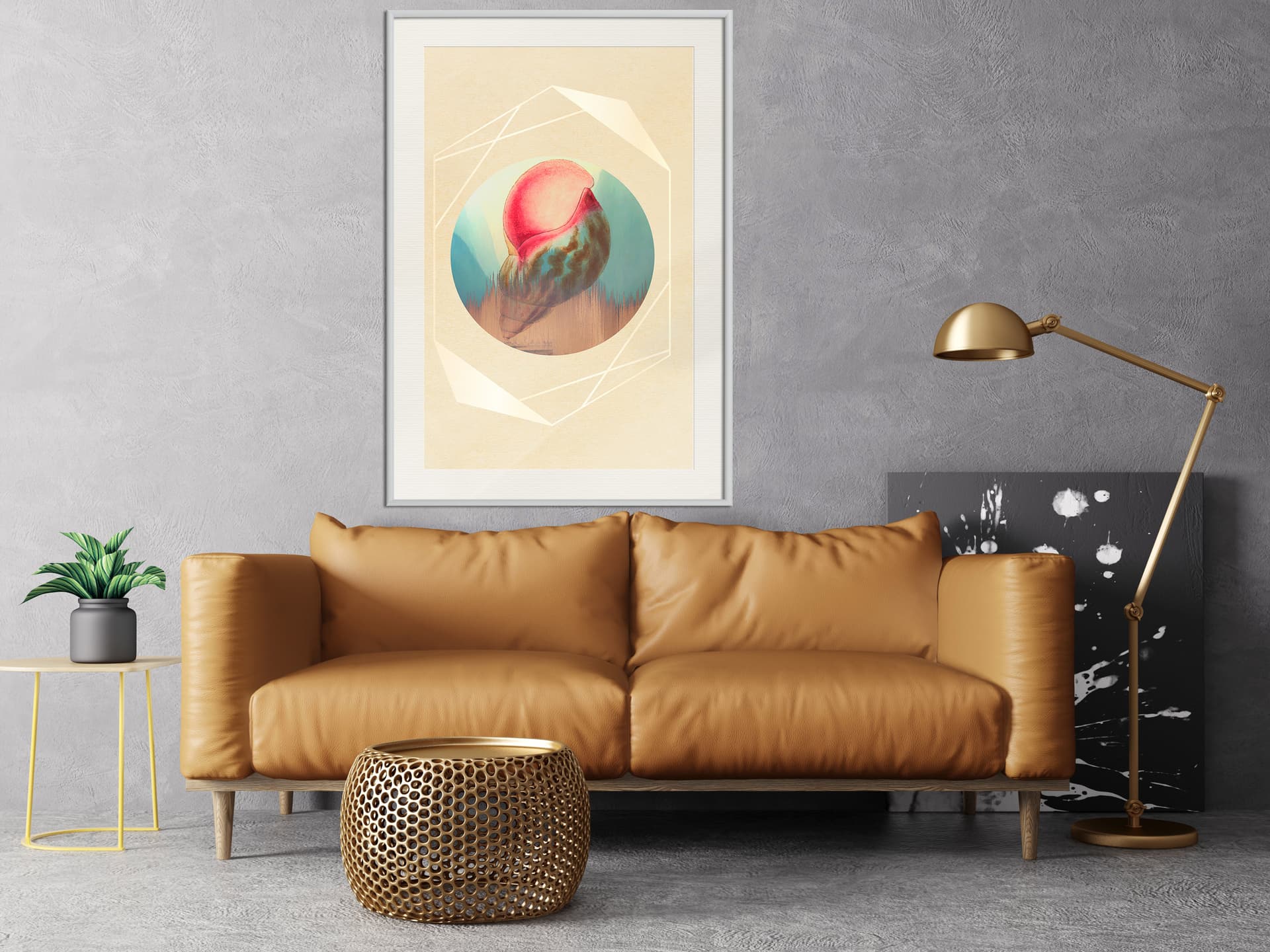 

Plakat - Dźwięk morza (rozmiar 20x30, wykończenie Rama biała z passe-partout)