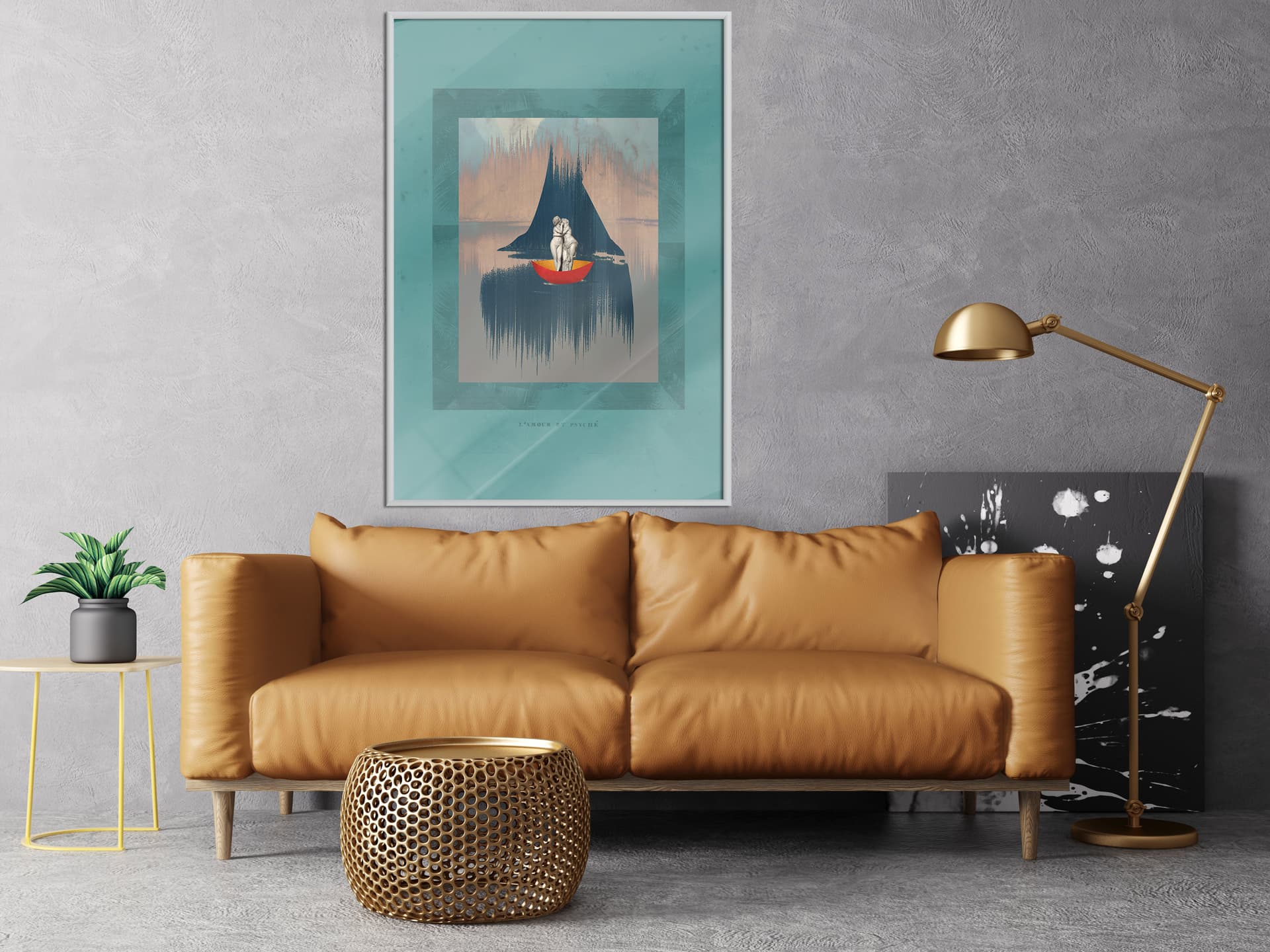 

Plakat - Amor i Psyche (rozmiar 30x45, wykończenie Rama biała)