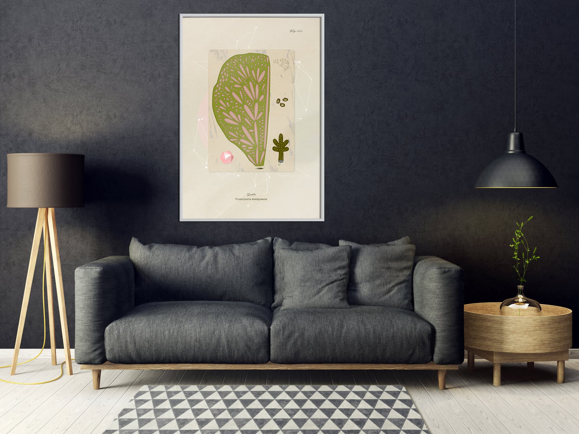

Plakat - Przekrój liścia (rozmiar 20x30, wykończenie Rama biała)