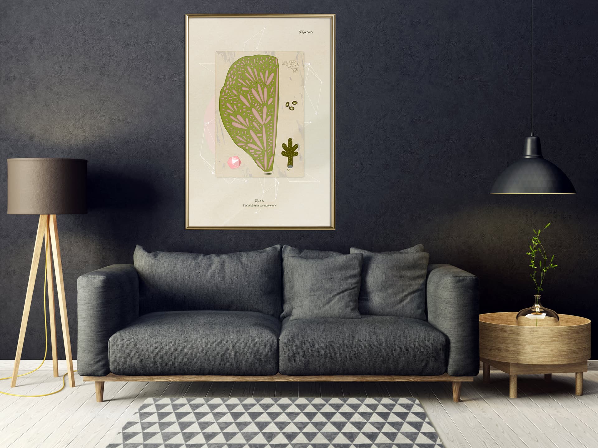 

Plakat - Przekrój liścia (rozmiar 30x45, wykończenie Rama złota)