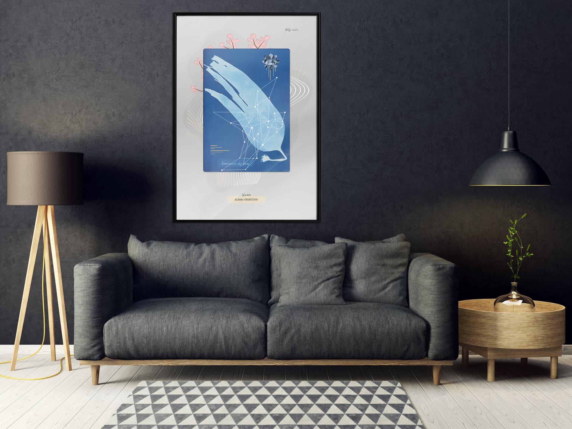 

Plakat - Cyjanotyp algi (rozmiar 20x30, wykończenie Rama czarna)