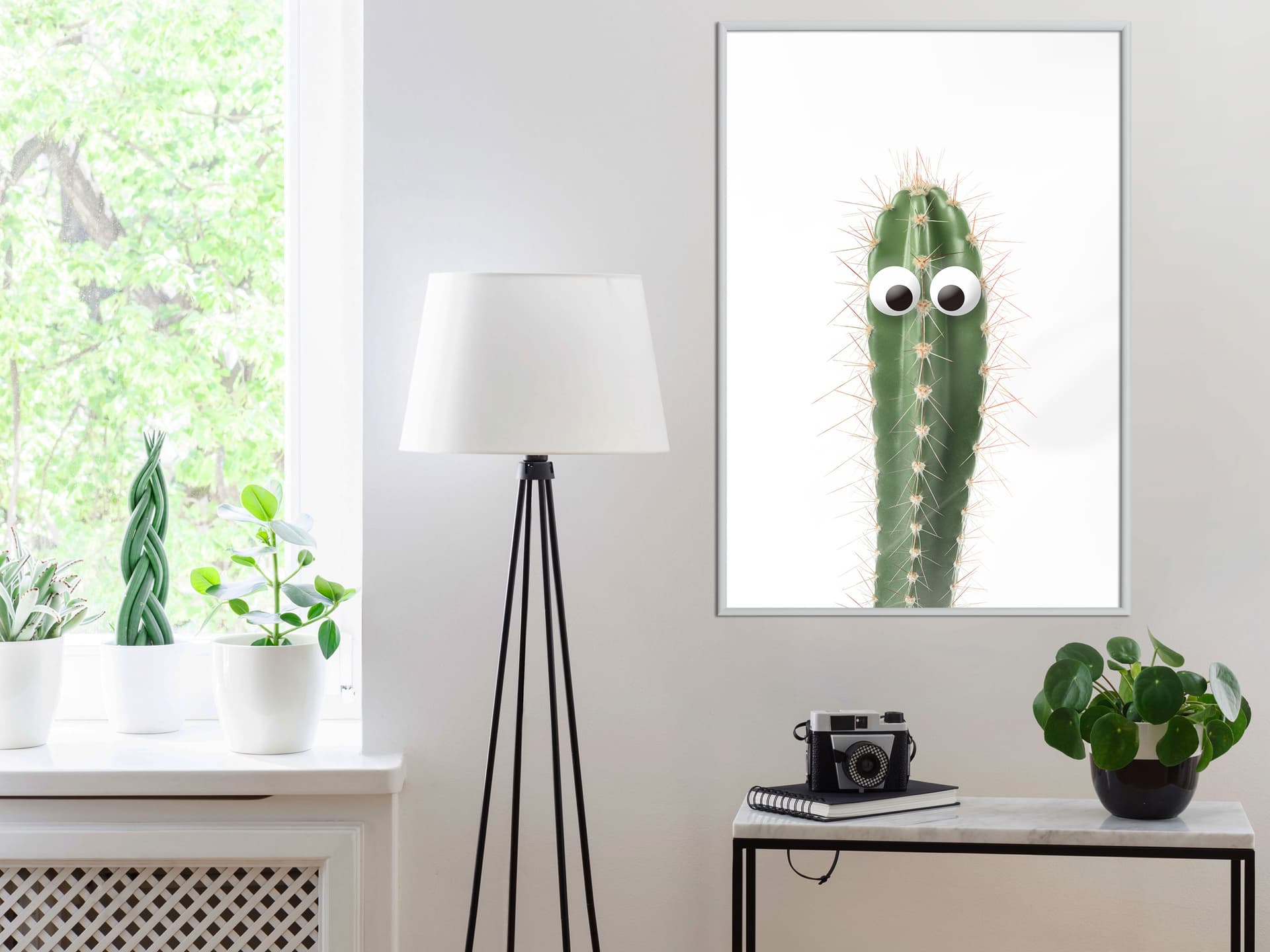 

Plakat - Śmieszny kaktus I (rozmiar 20x30, wykończenie Rama biała)