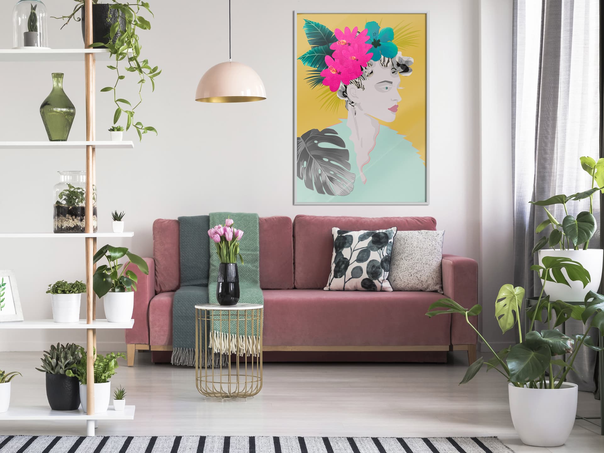 

Plakat - Korona z kwiatów (rozmiar 20x30, wykończenie Rama biała)