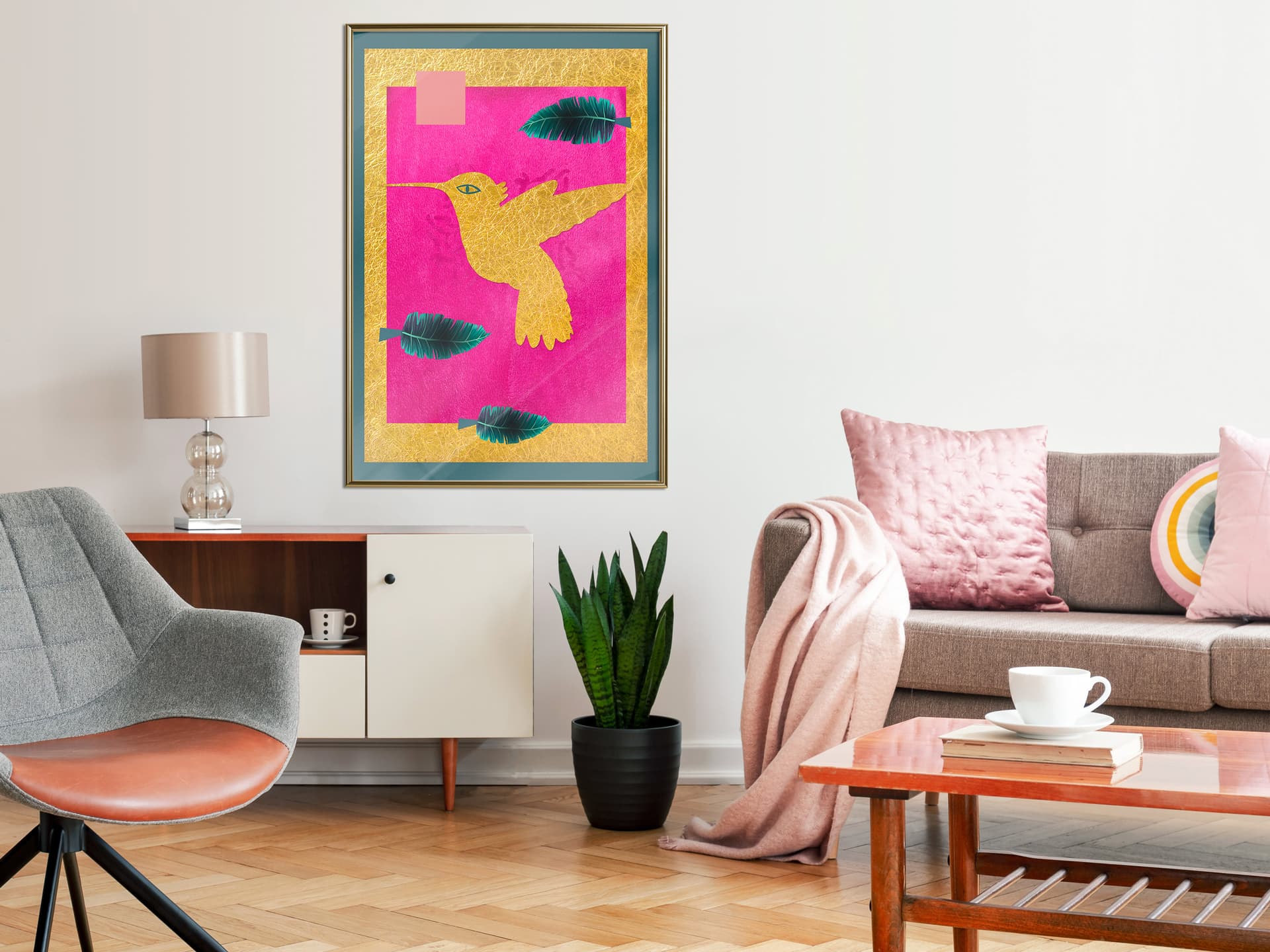 

Plakat - Indiański koliber (rozmiar 20x30, wykończenie Rama złota)