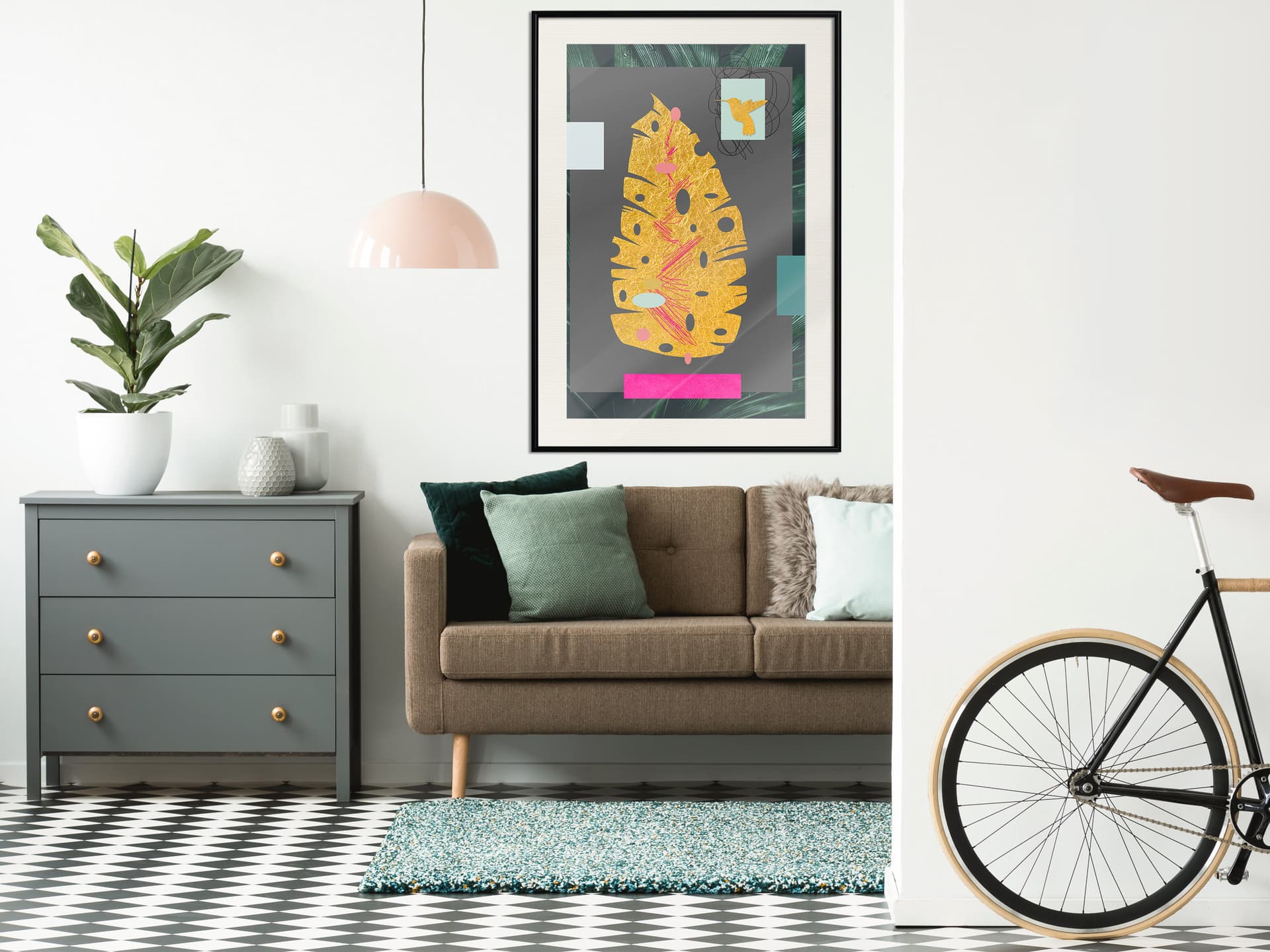 

Plakat - Botaniczny skarb (rozmiar 20x30, wykończenie Rama czarna z passe-partout)