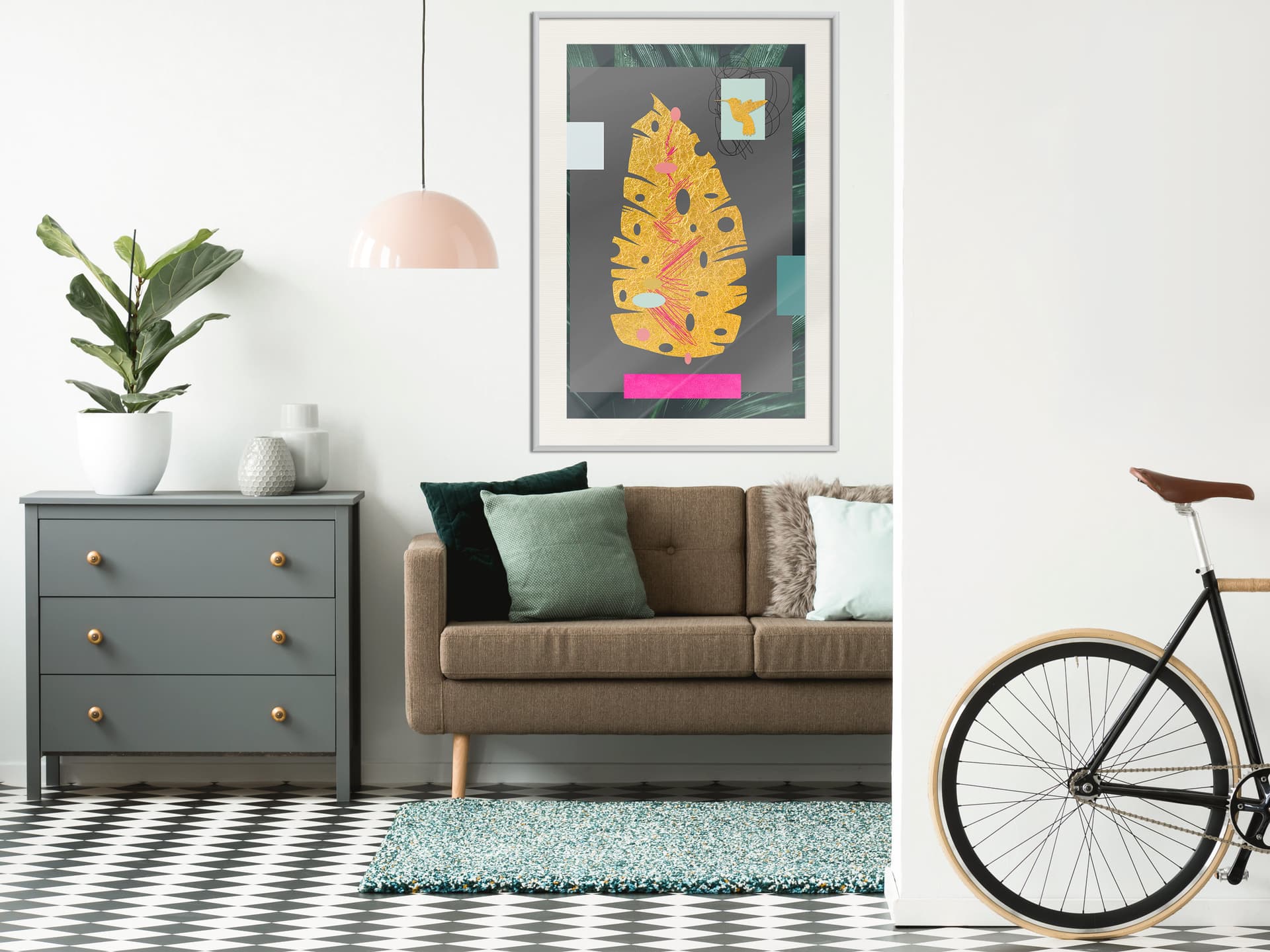 

Plakat - Botaniczny skarb (rozmiar 30x45, wykończenie Rama biała z passe-partout)