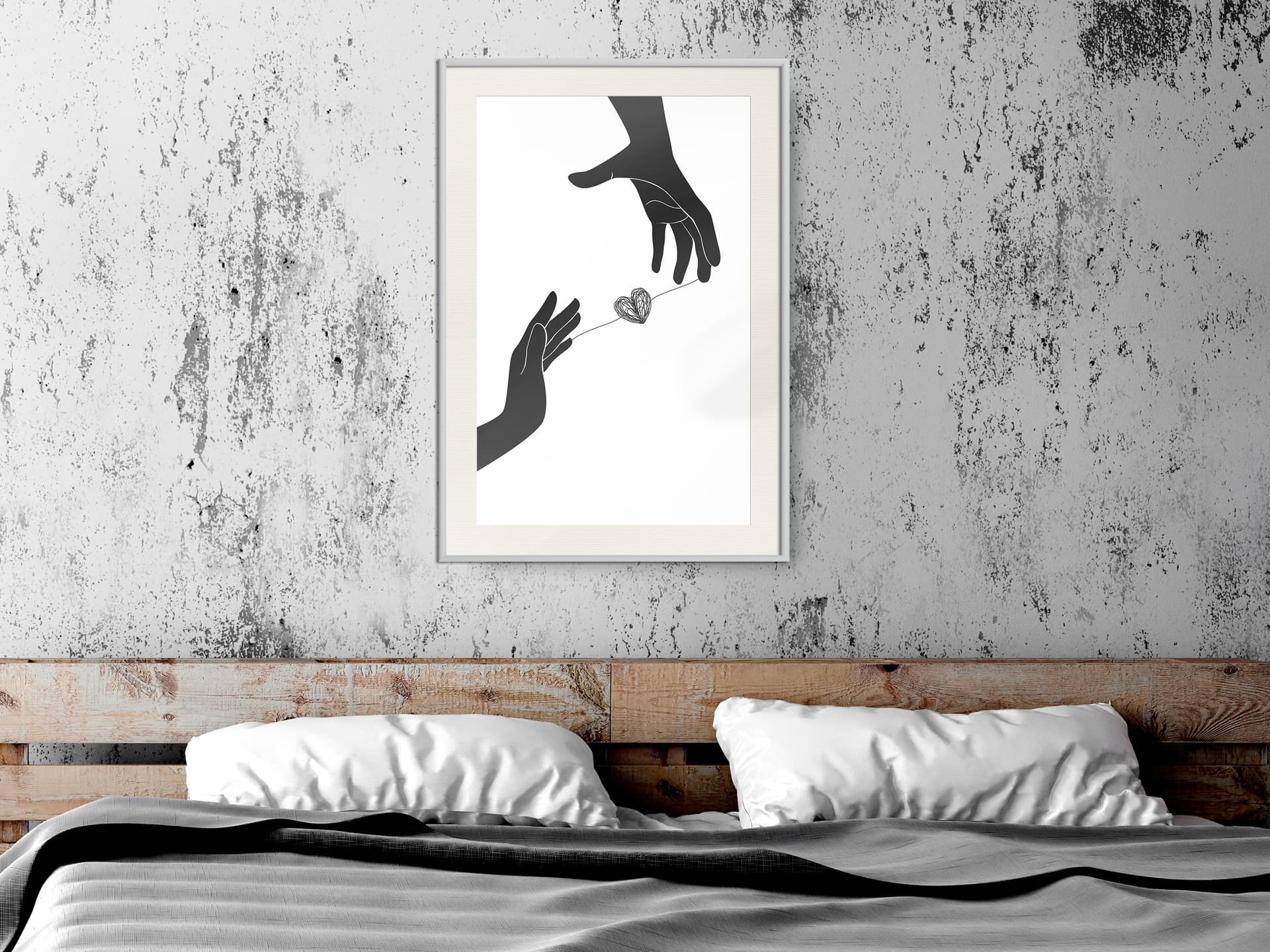 

Plakat - Natychmiastowa więź (rozmiar 40x60, wykończenie Rama biała z passe-partout)
