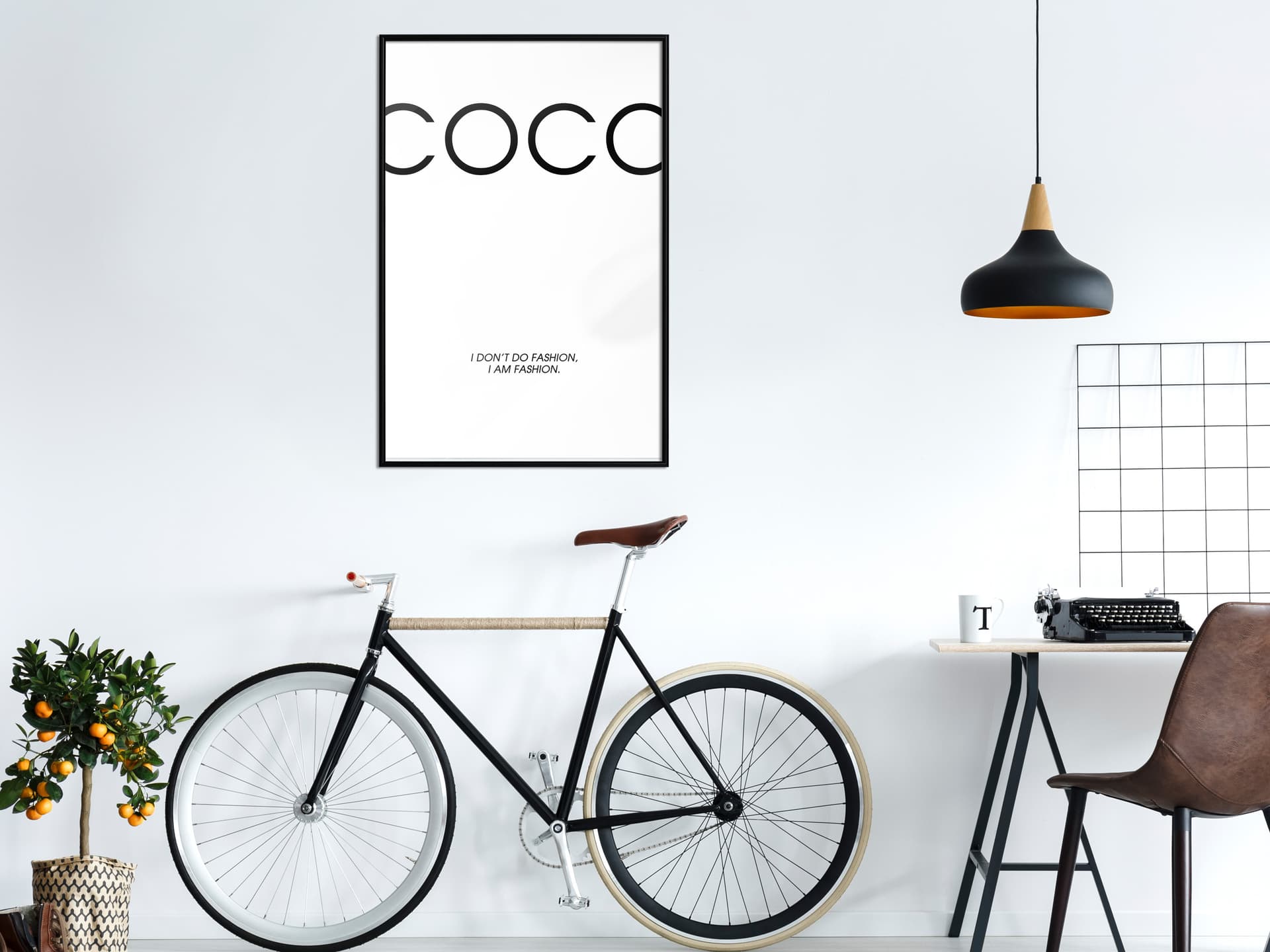 

Plakat - Jestem modą (rozmiar 20x30, wykończenie Rama czarna)