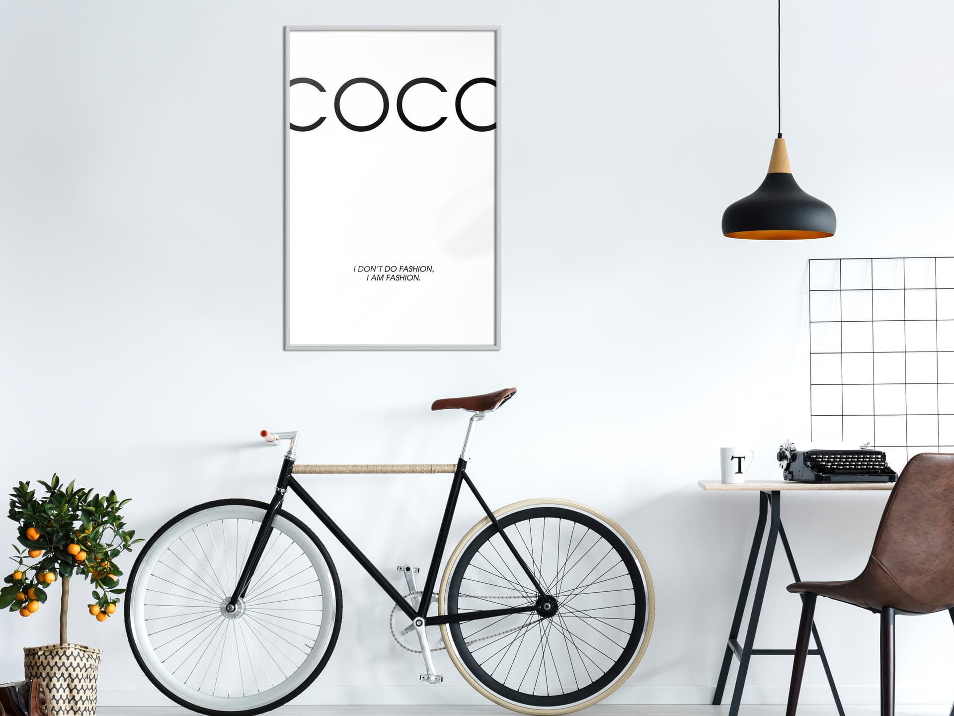 

Plakat - Jestem modą (rozmiar 20x30, wykończenie Rama biała)