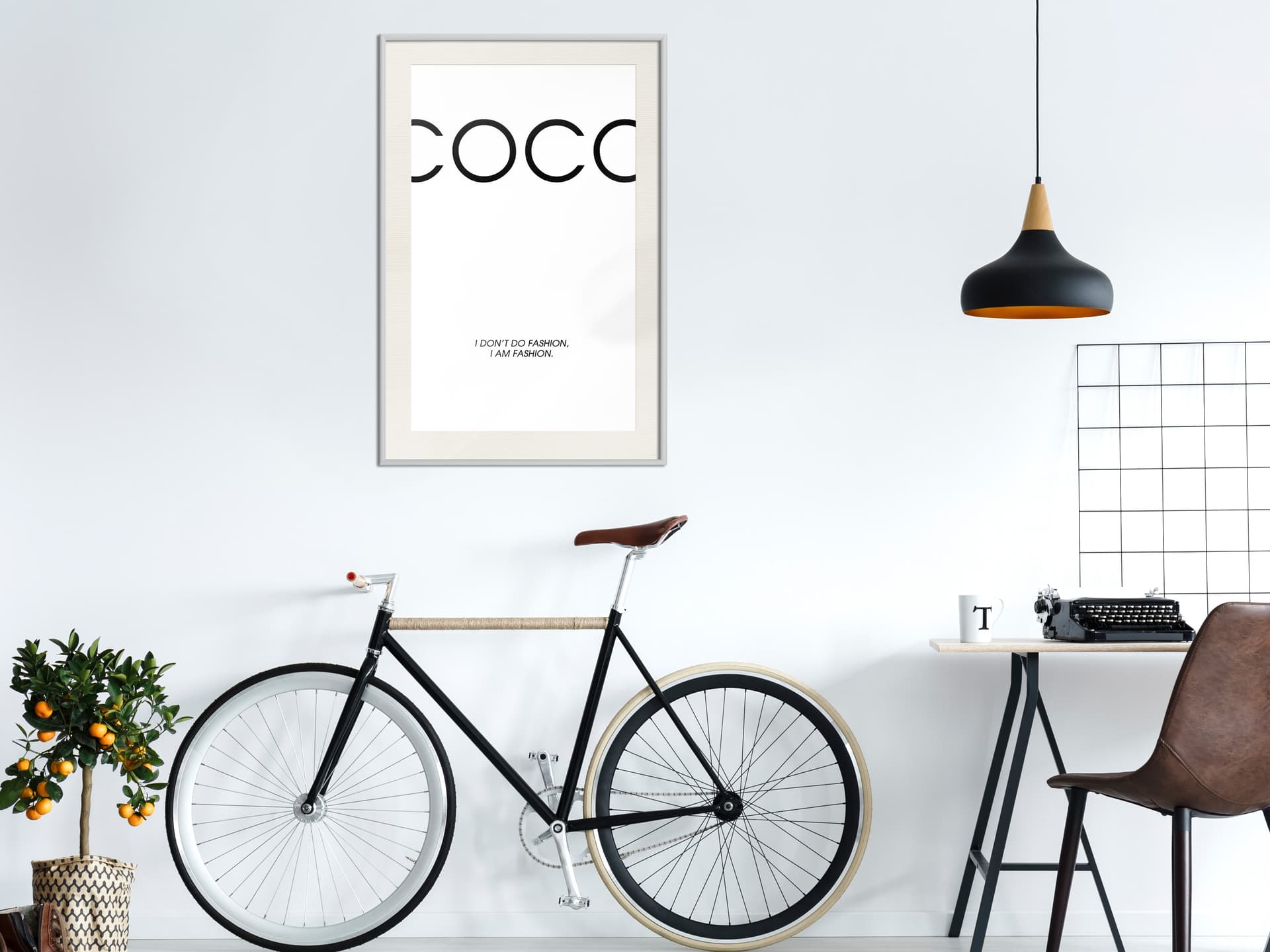 

Plakat - Jestem modą (rozmiar 30x45, wykończenie Rama biała z passe-partout)