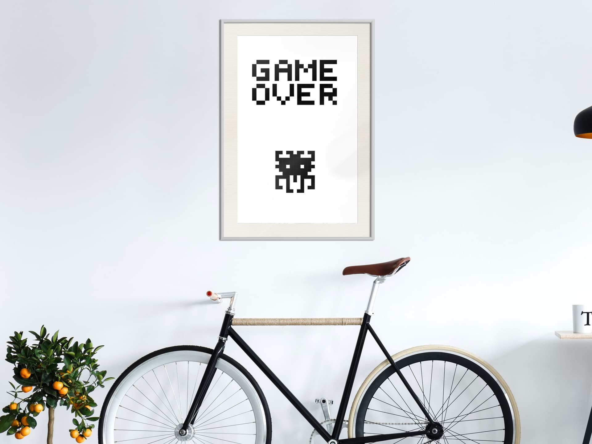 

Plakat - Koniec gry (rozmiar 20x30, wykończenie Rama biała z passe-partout)