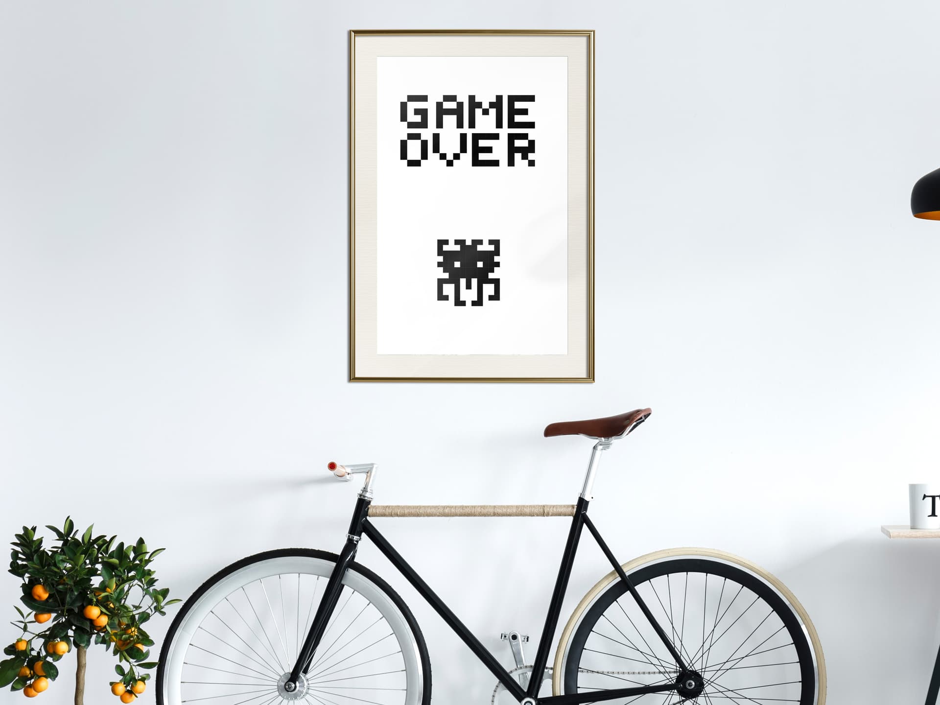 

Plakat - Koniec gry (rozmiar 40x60, wykończenie Rama złota z passe-partout)