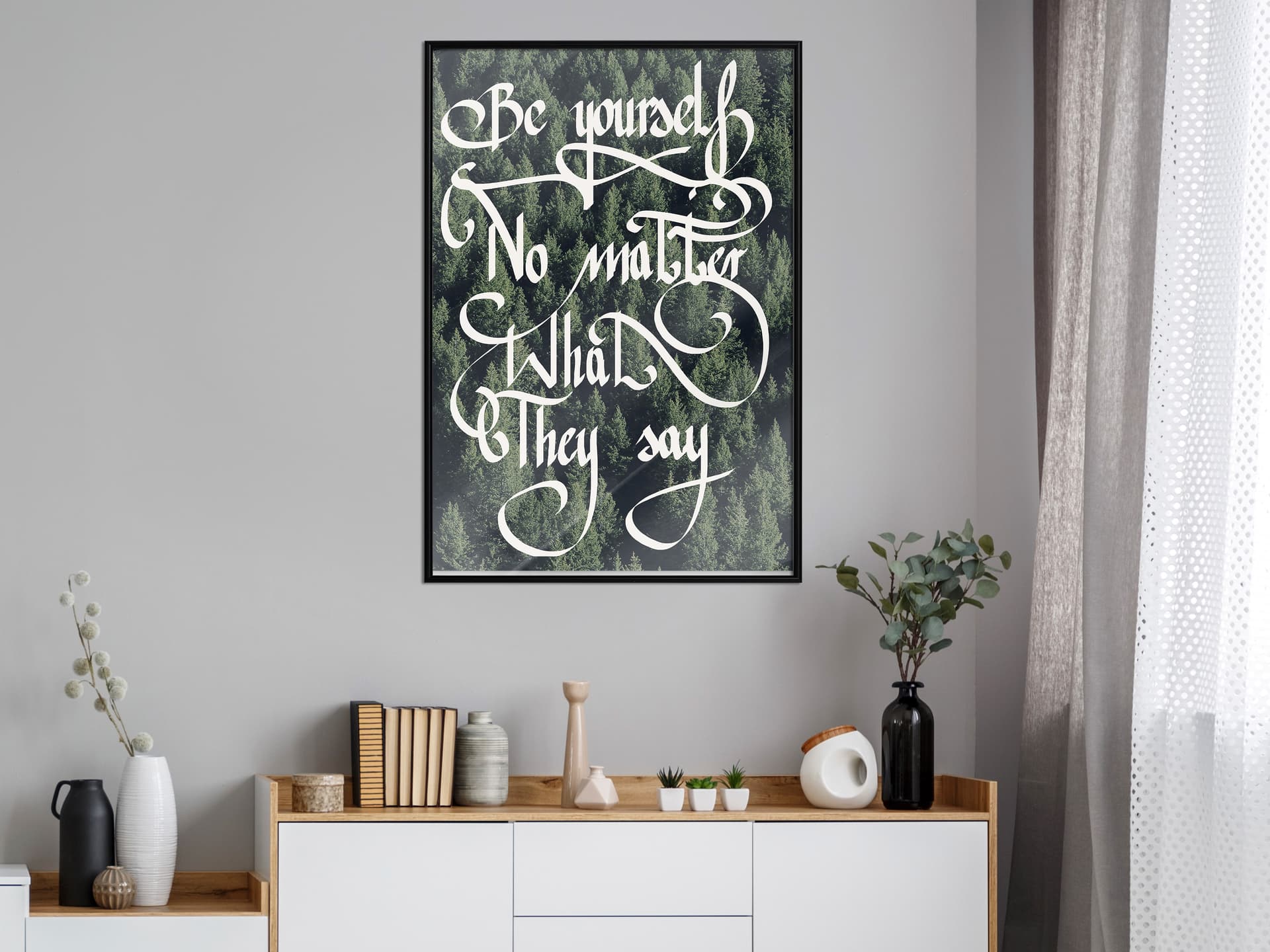 

Plakat - Bądź sobą (rozmiar 30x45, wykończenie Rama czarna)