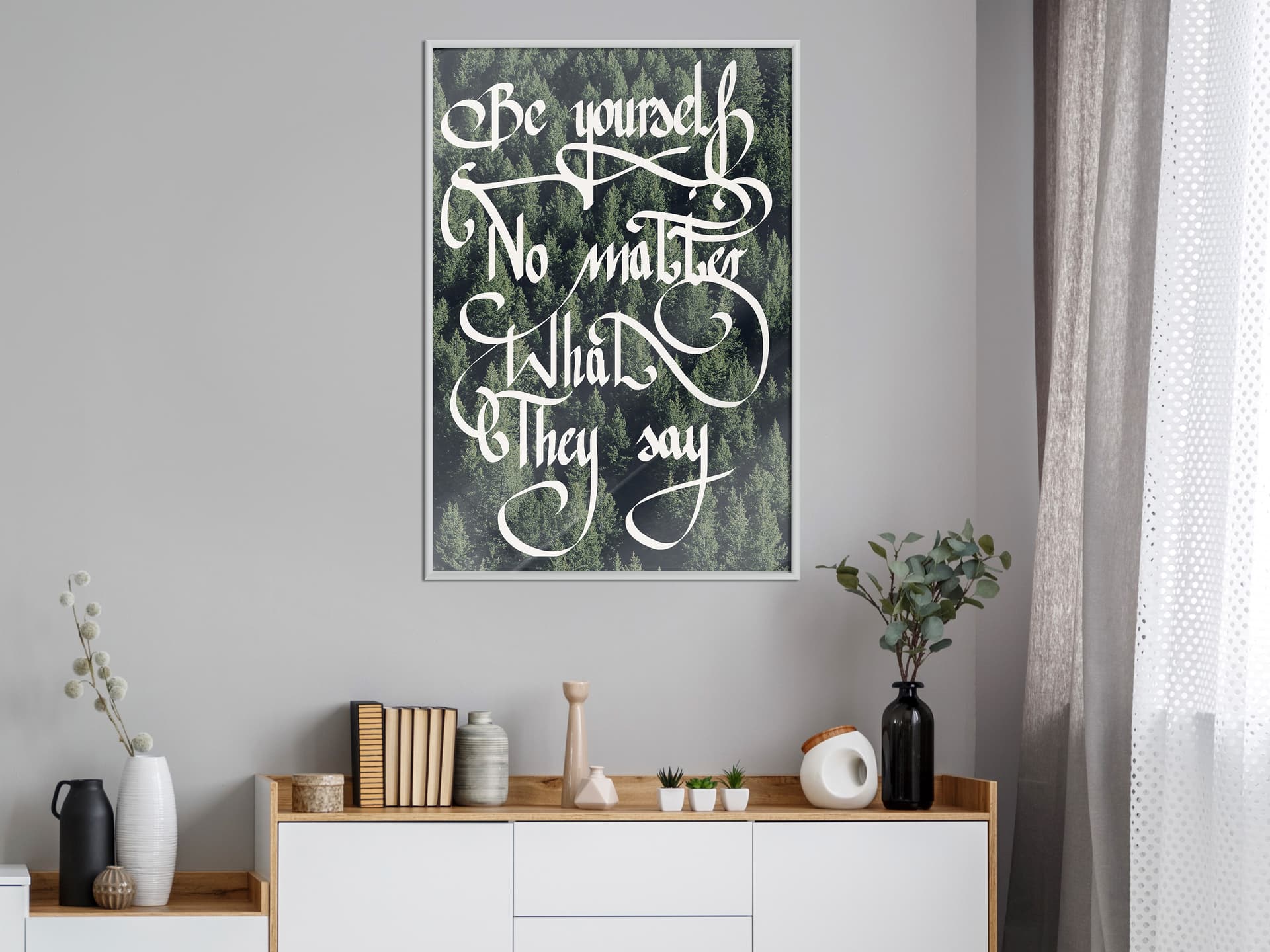 

Plakat - Bądź sobą (rozmiar 40x60, wykończenie Rama biała)
